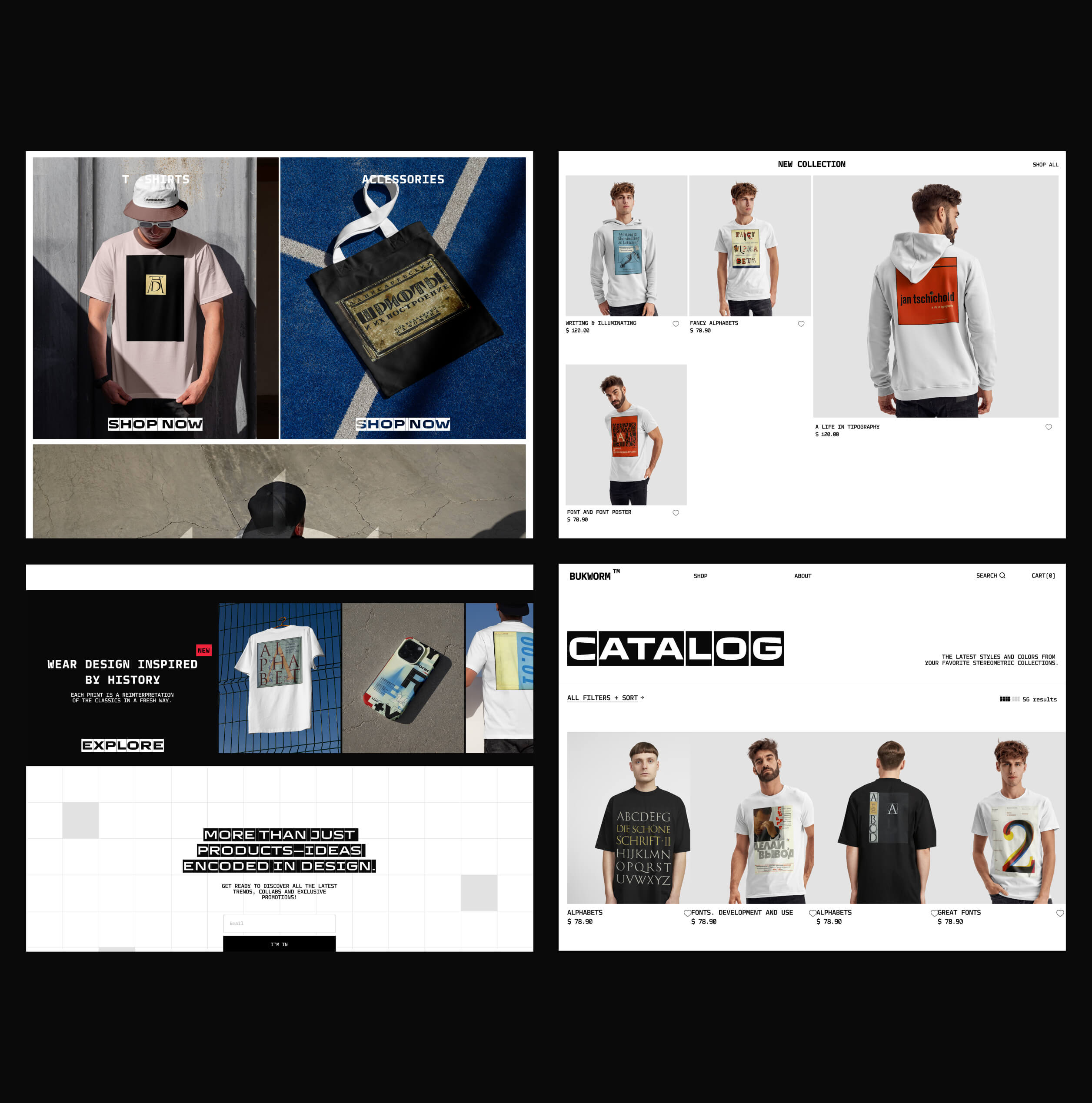 BUKWORM ⎜T-shirt online store — Изображение №4 — Интерфейсы на Dprofile