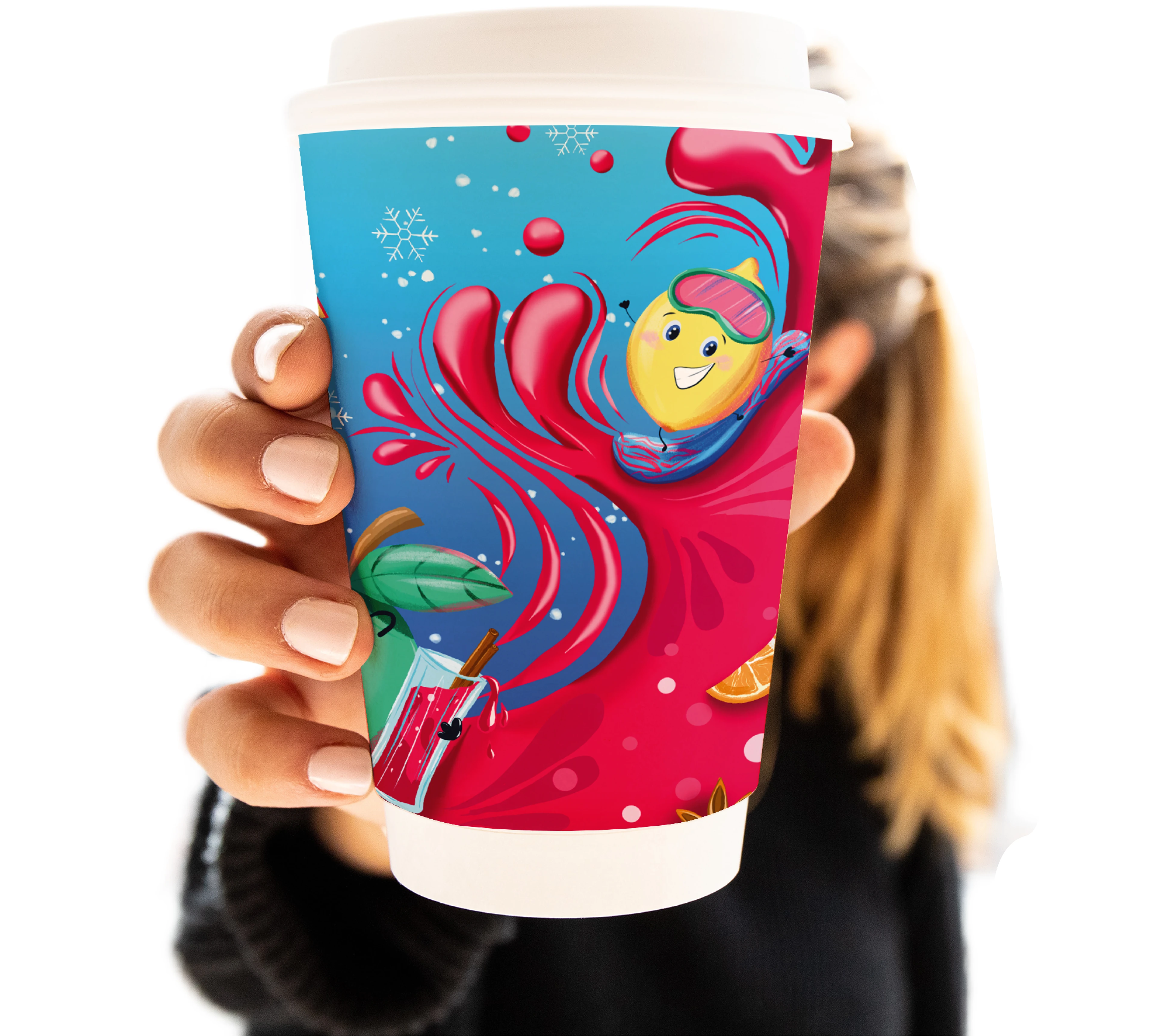 Иллюстрация этикетки для термокружки — Изображение №4 — Брендинг, Иллюстрация на Dprofile