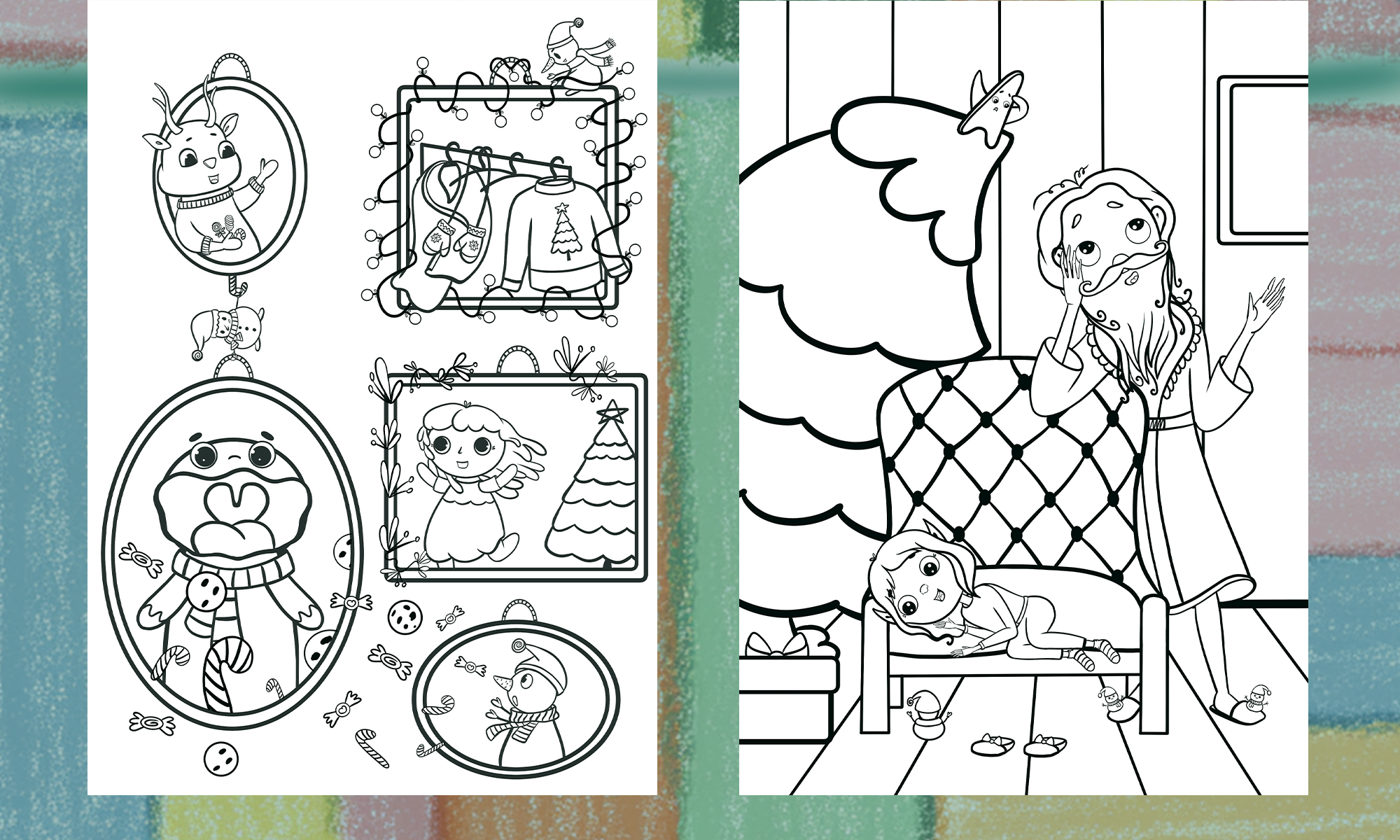 Новогодняя раскраска — Изображение №6 — Иллюстрация, Графика на Dprofile