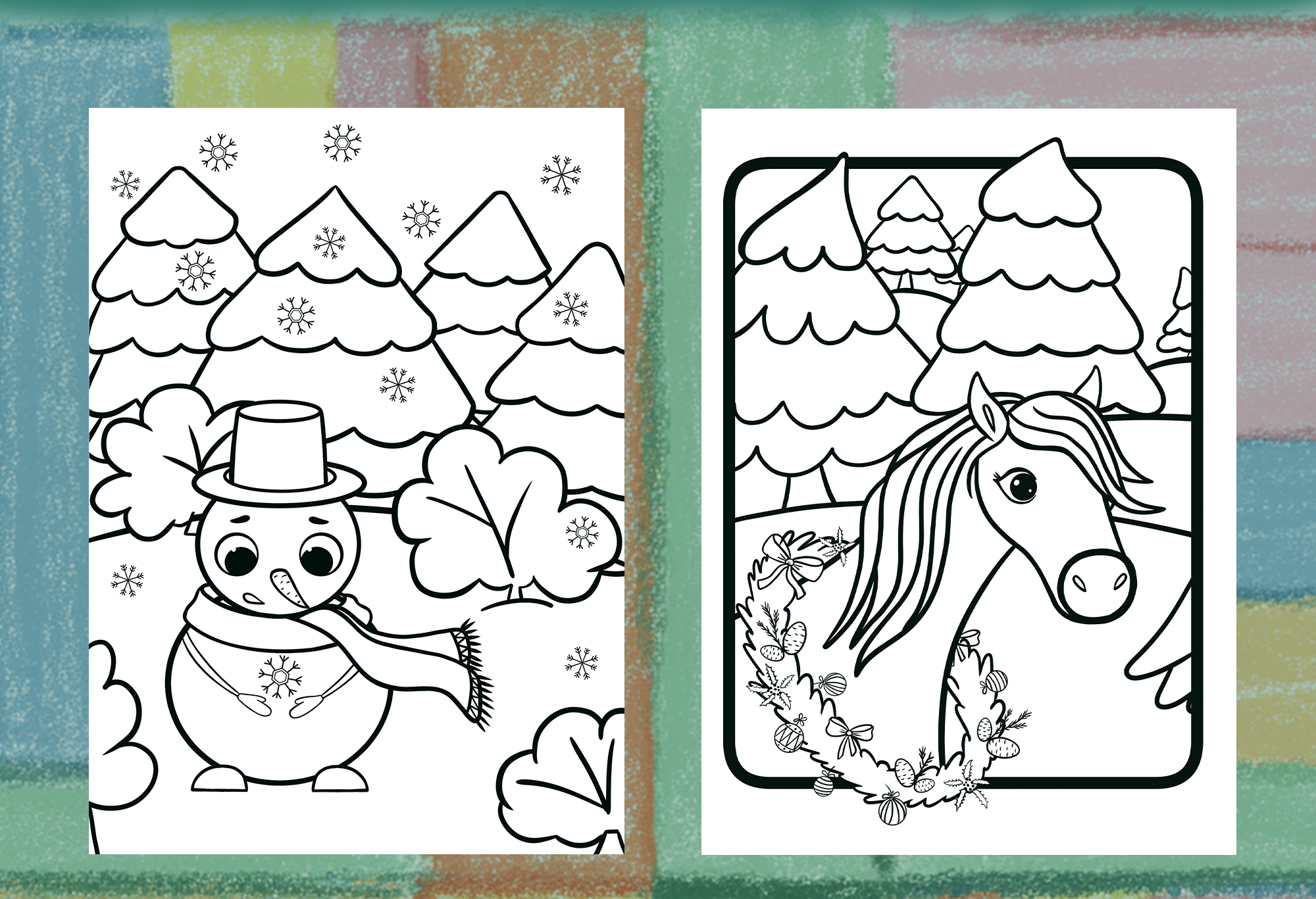 Новогодняя раскраска — Изображение №4 — Иллюстрация, Графика на Dprofile