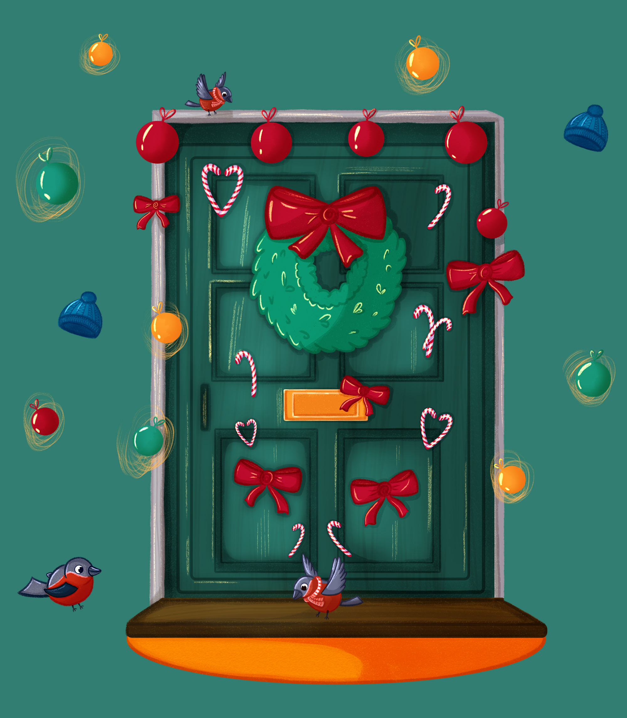 Новогодняя раскраска — Изображение №10 — Иллюстрация, Графика на Dprofile