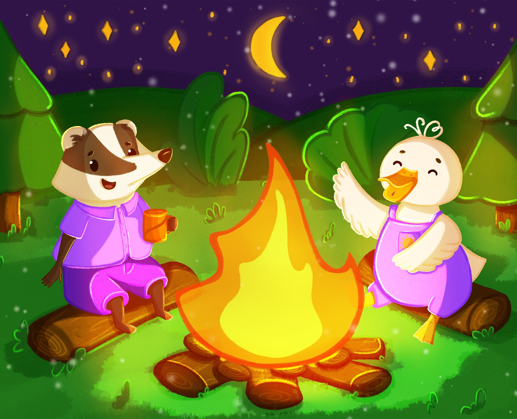 Персонажи для летнего лагеря на Dprofile