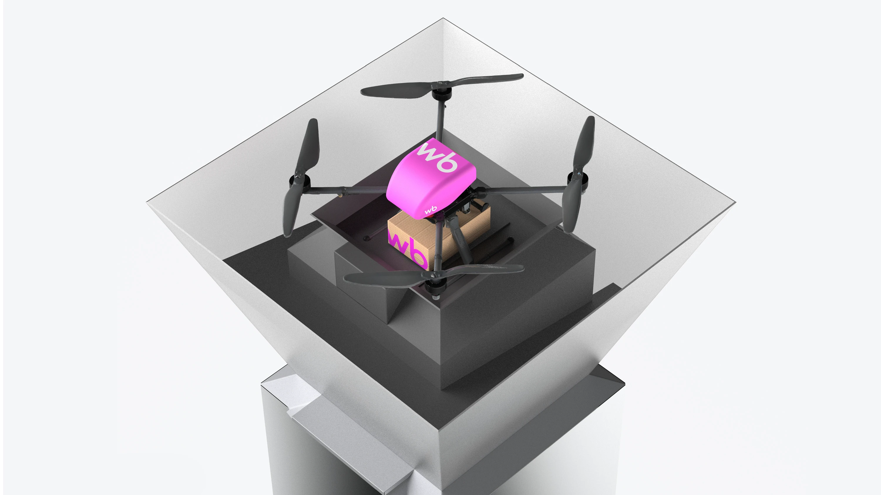 Droneport-Parcel Terminal for Wildberries — Изображение №6 — 3D, Промдизайн на Dprofile
