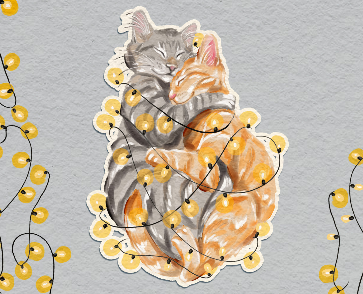 Серия Новогодних открыток — Изображение №2 — Иллюстрация, Графика на Dprofile