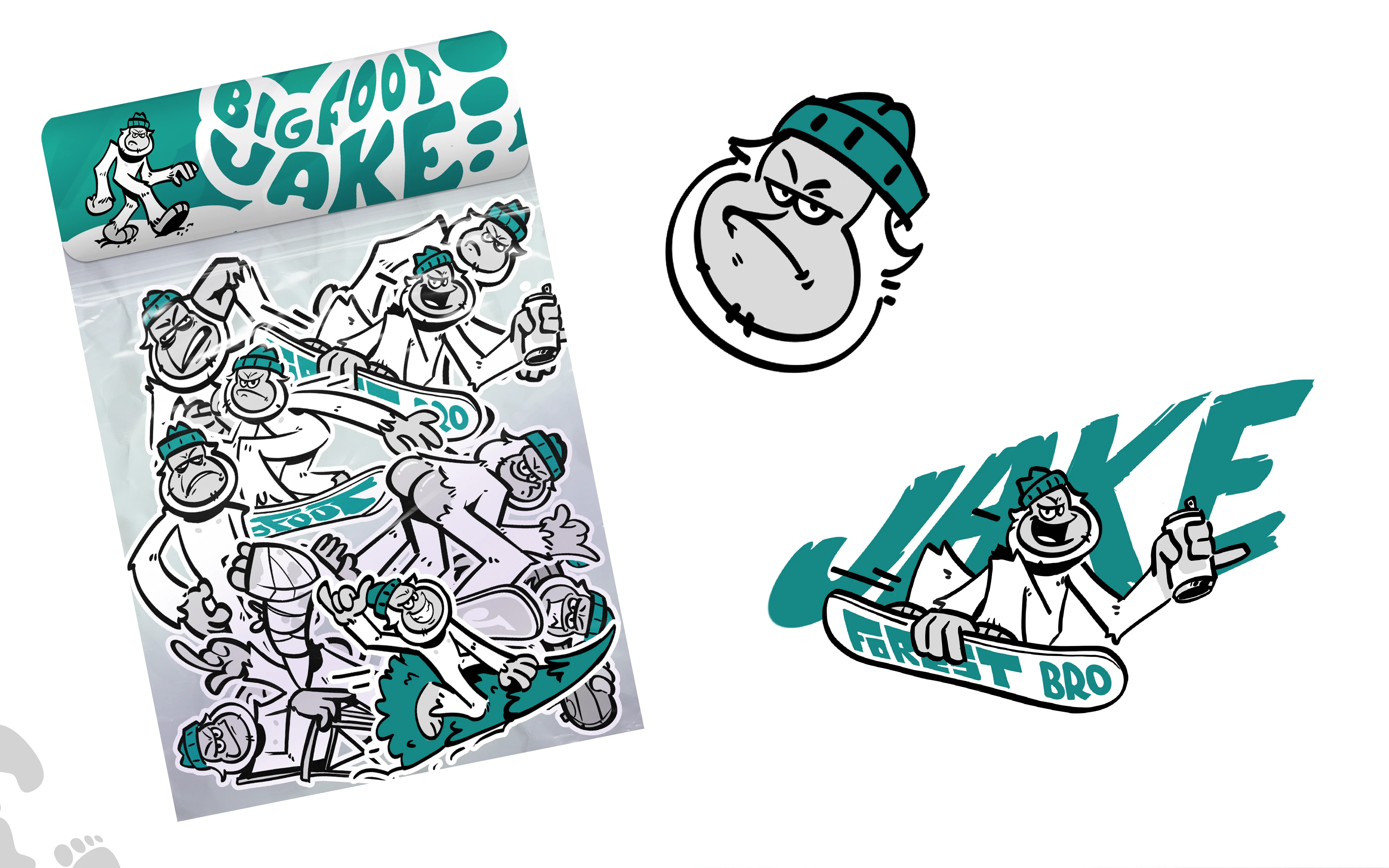 Бигфут Джейк — Изображение №12 — Брендинг, Иллюстрация на Dprofile