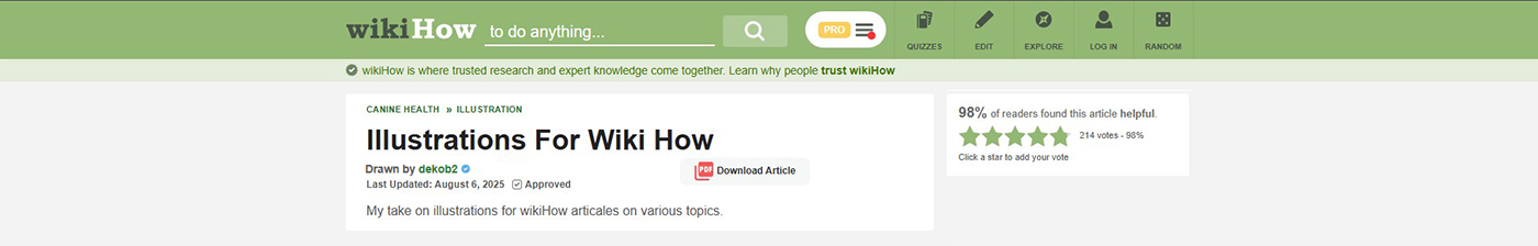 Иллюстрации вдохновленные WikiHow — Изображение №1 — Иллюстрация, Маркетинг на Dprofile