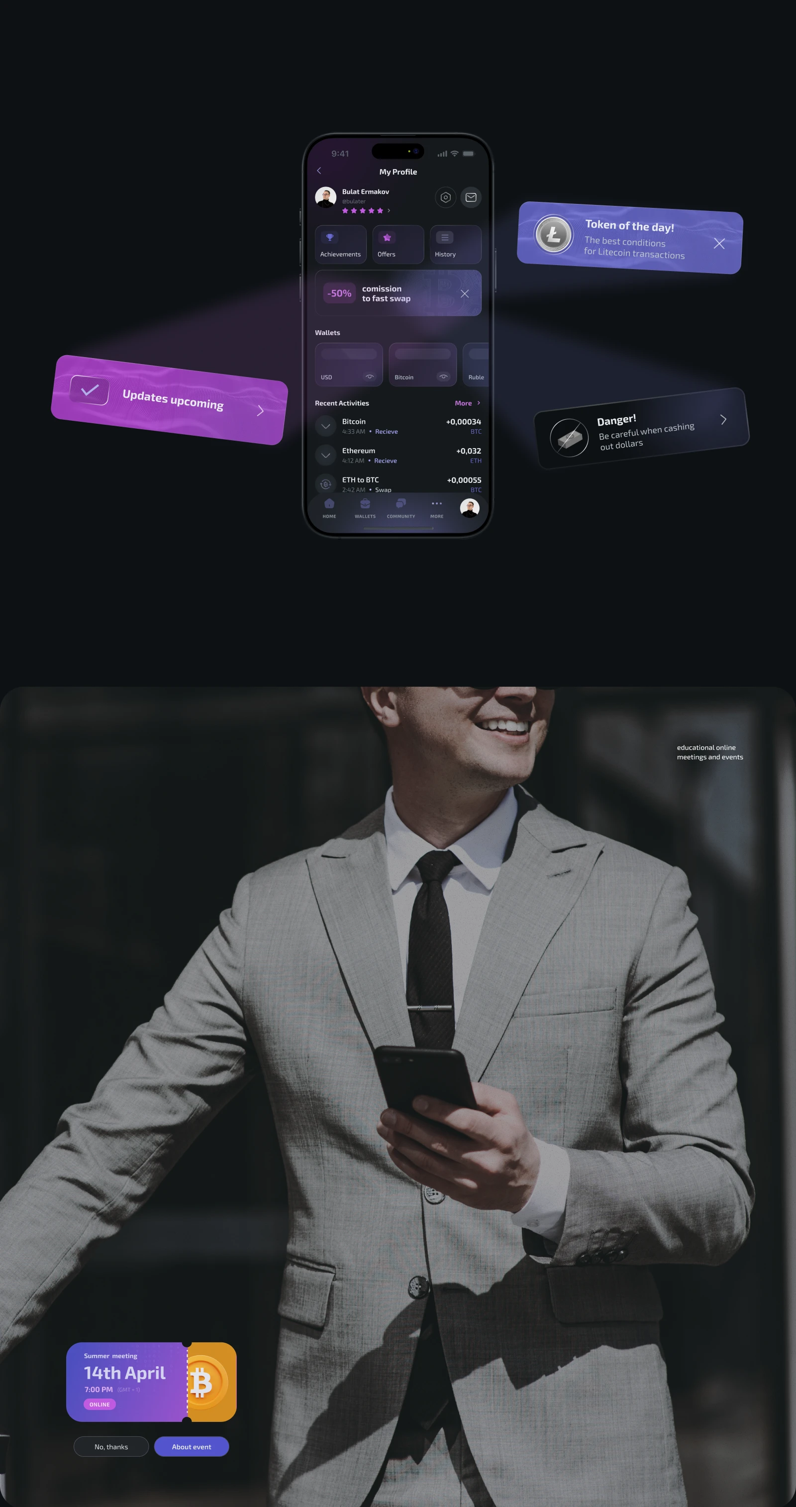 CoreKeep wallet, UX/UI — Изображение №12 — Интерфейсы на Dprofile
