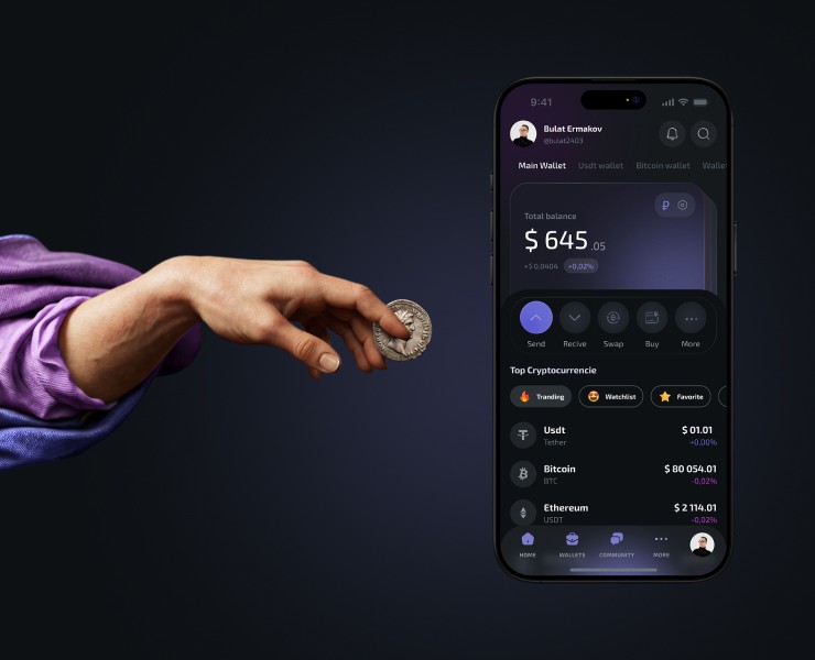CoreKeep wallet, UX/UI на Dprofile