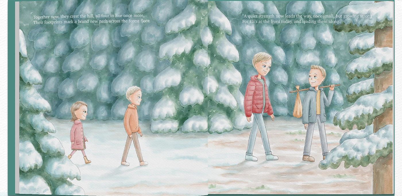 Иллюстрации для детской книги "Winter in the Woods" — Изображение №15 — Иллюстрация на Dprofile