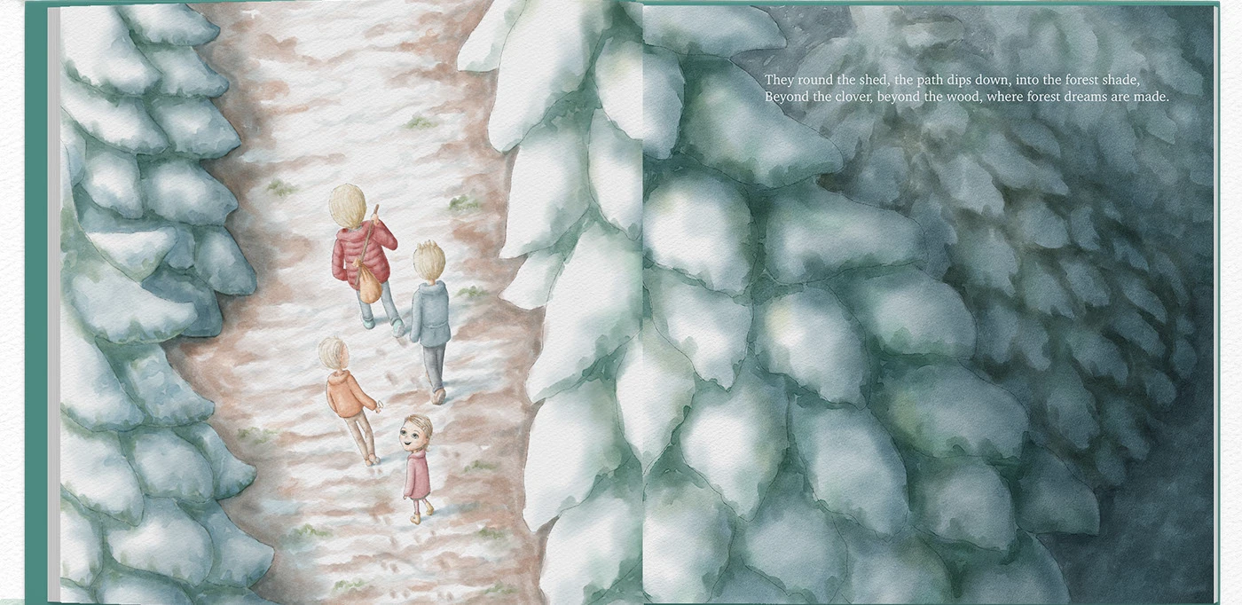 Иллюстрации для детской книги "Winter in the Woods" — Изображение №9 — Иллюстрация на Dprofile