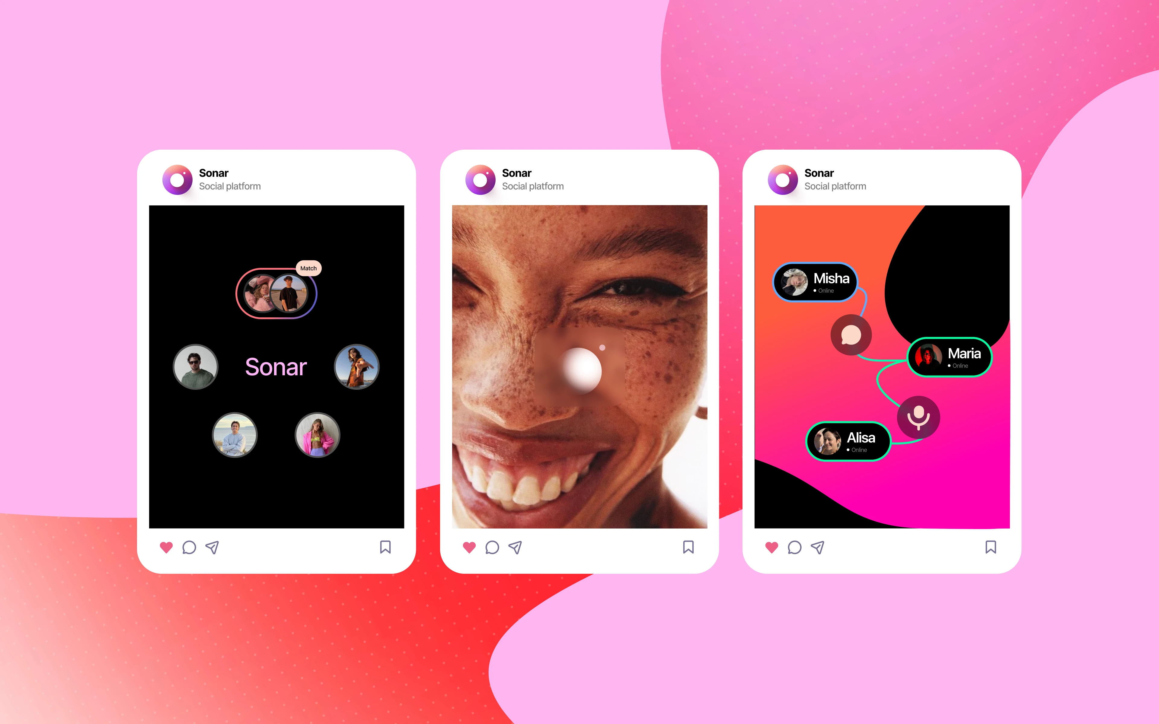 Sonar — Emotional Matching Mobile App — Изображение №19 — Интерфейсы, Анимация на Dprofile