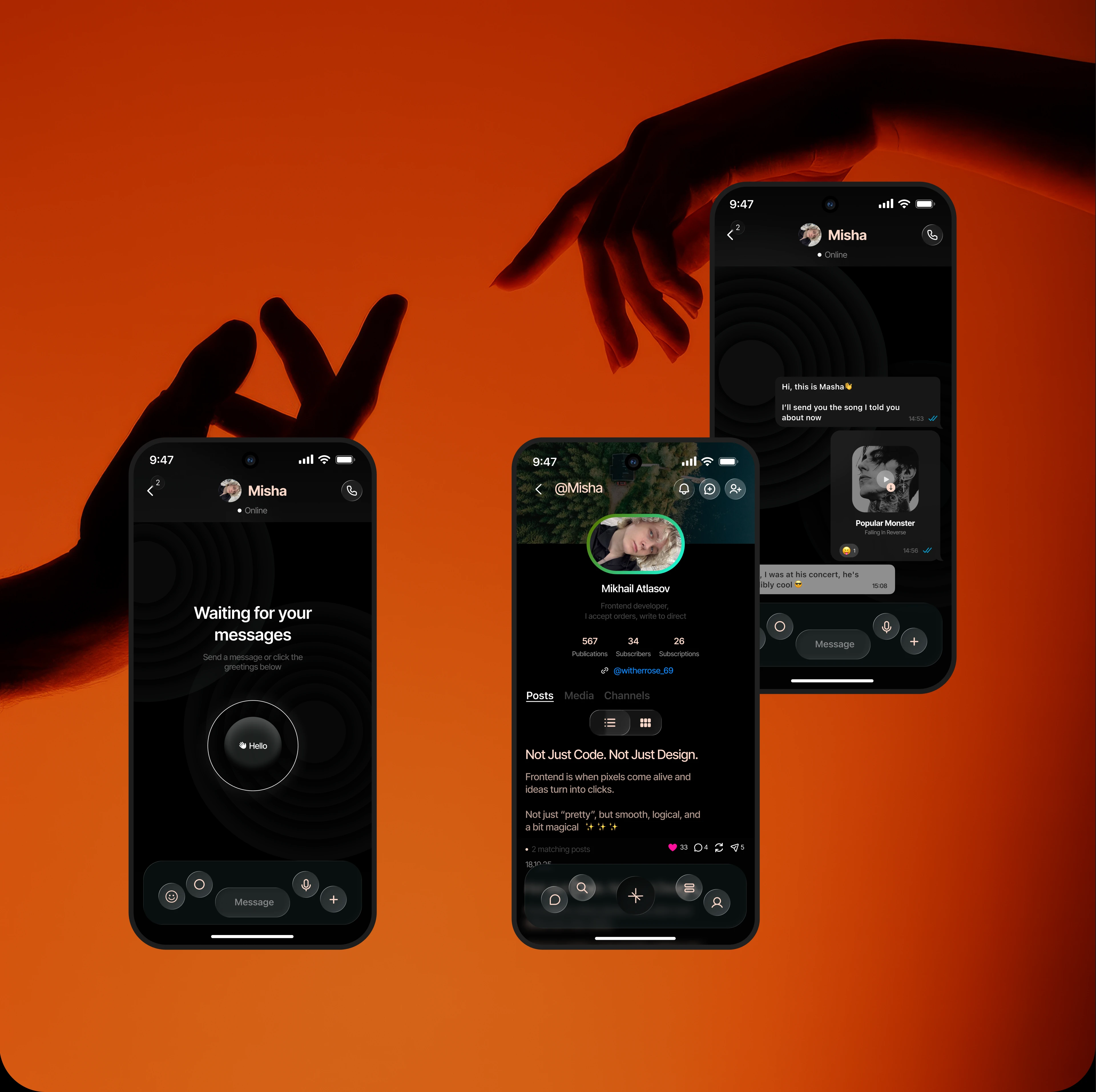 Sonar — Emotional Matching Mobile App — Изображение №13 — Интерфейсы, Анимация на Dprofile
