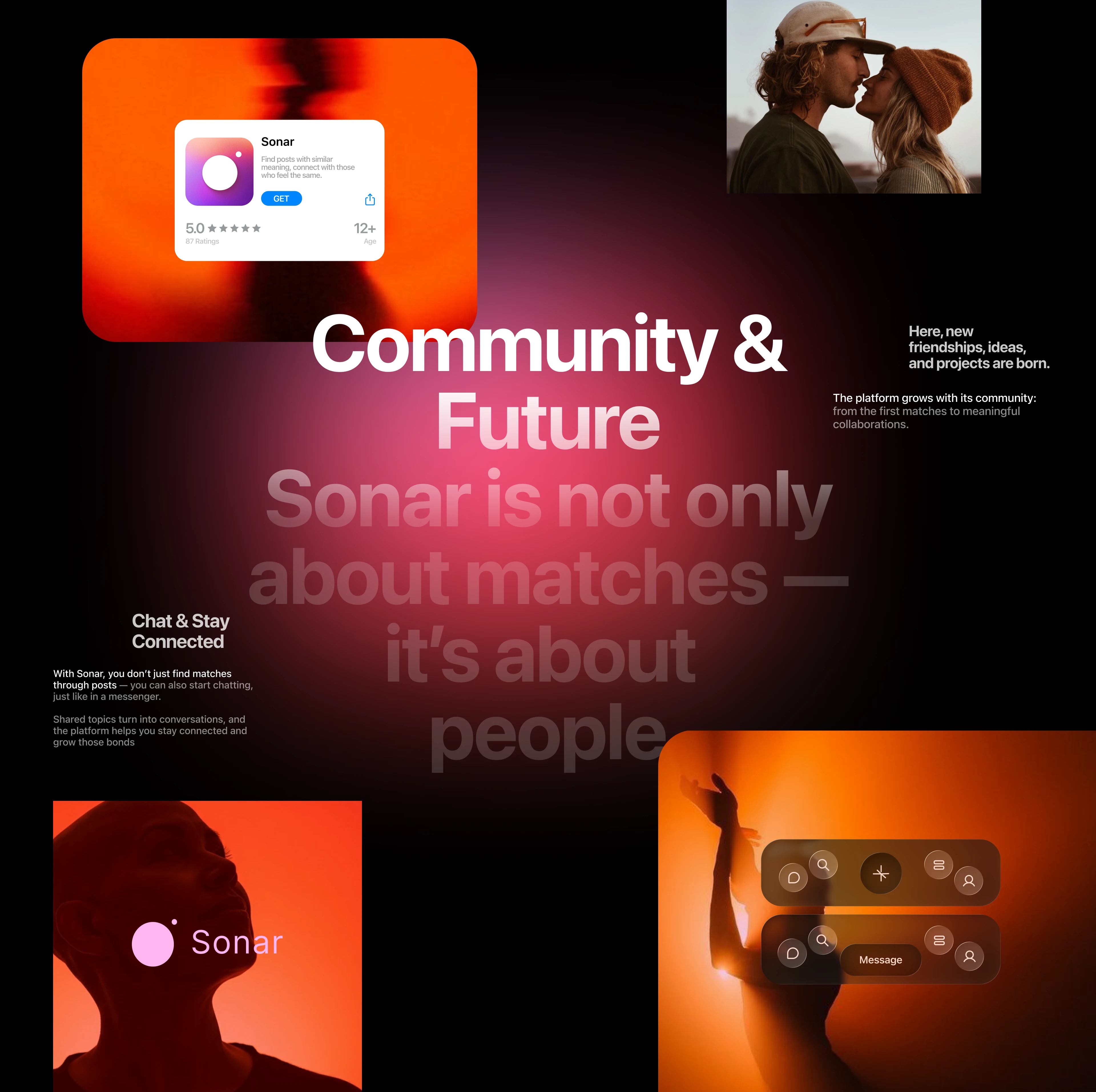 Sonar — Emotional Matching Mobile App — Изображение №17 — Интерфейсы, Анимация на Dprofile