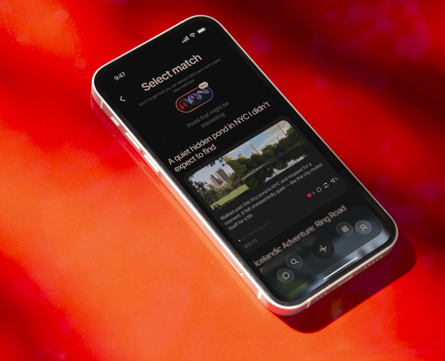 Sonar — Emotional Matching Mobile App на Dprofile