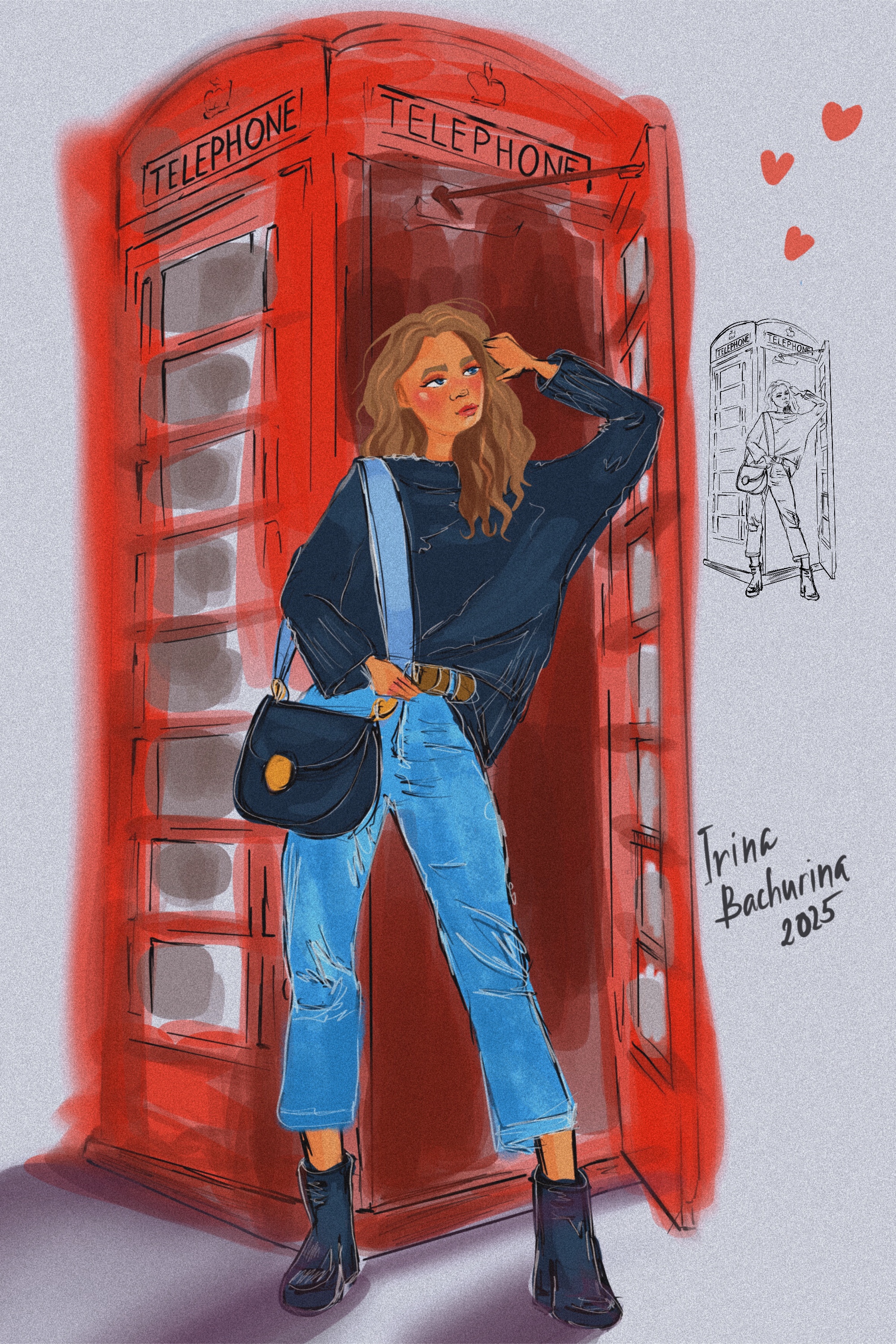 Иллюстрация персонажа девушка на фотоссесии — Изображение №3 — Иллюстрация на Dprofile