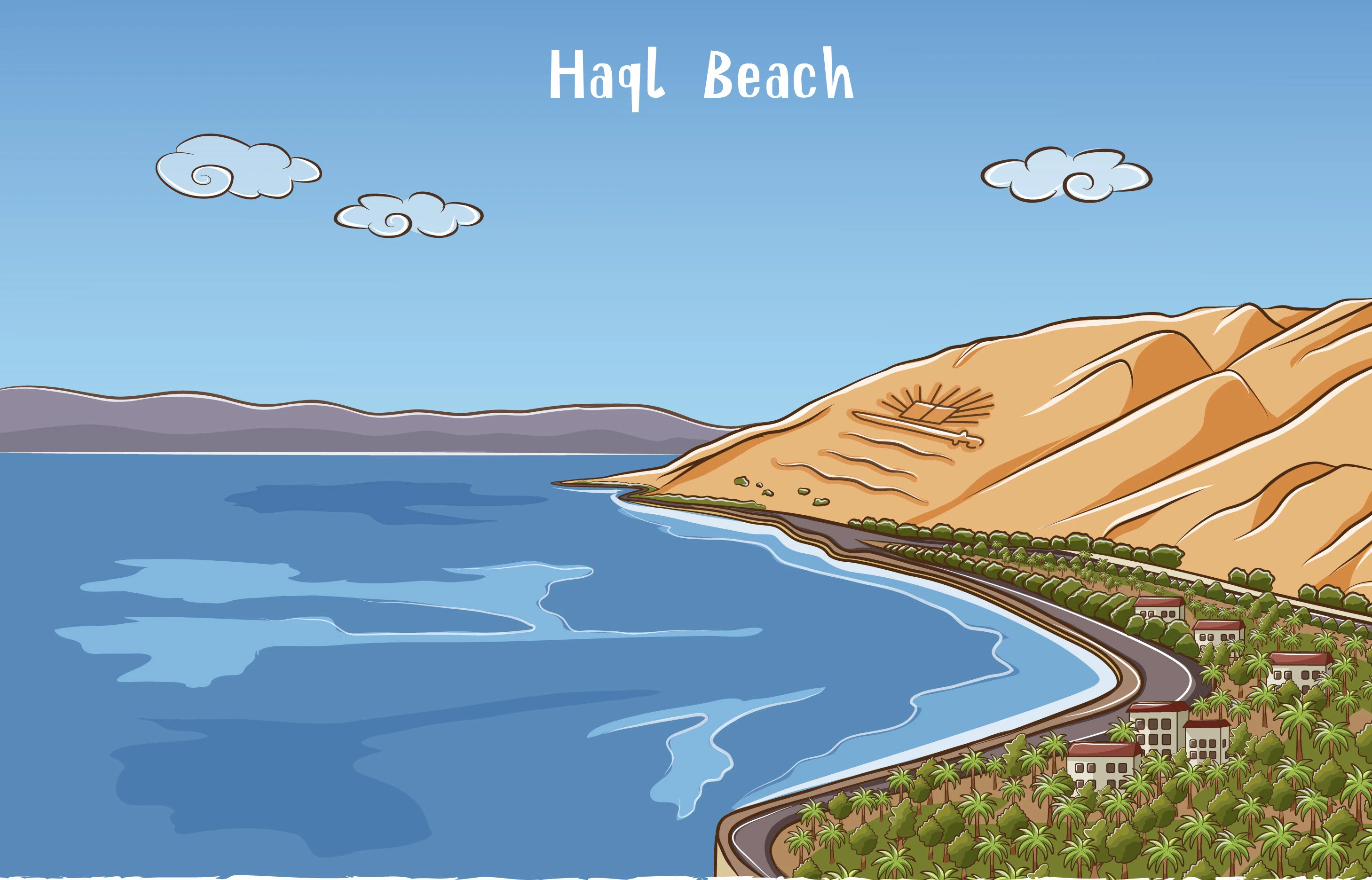 Векторные стикеры с природой Саудовской Аравии — Изображение №10 — Брендинг, Иллюстрация на Dprofile