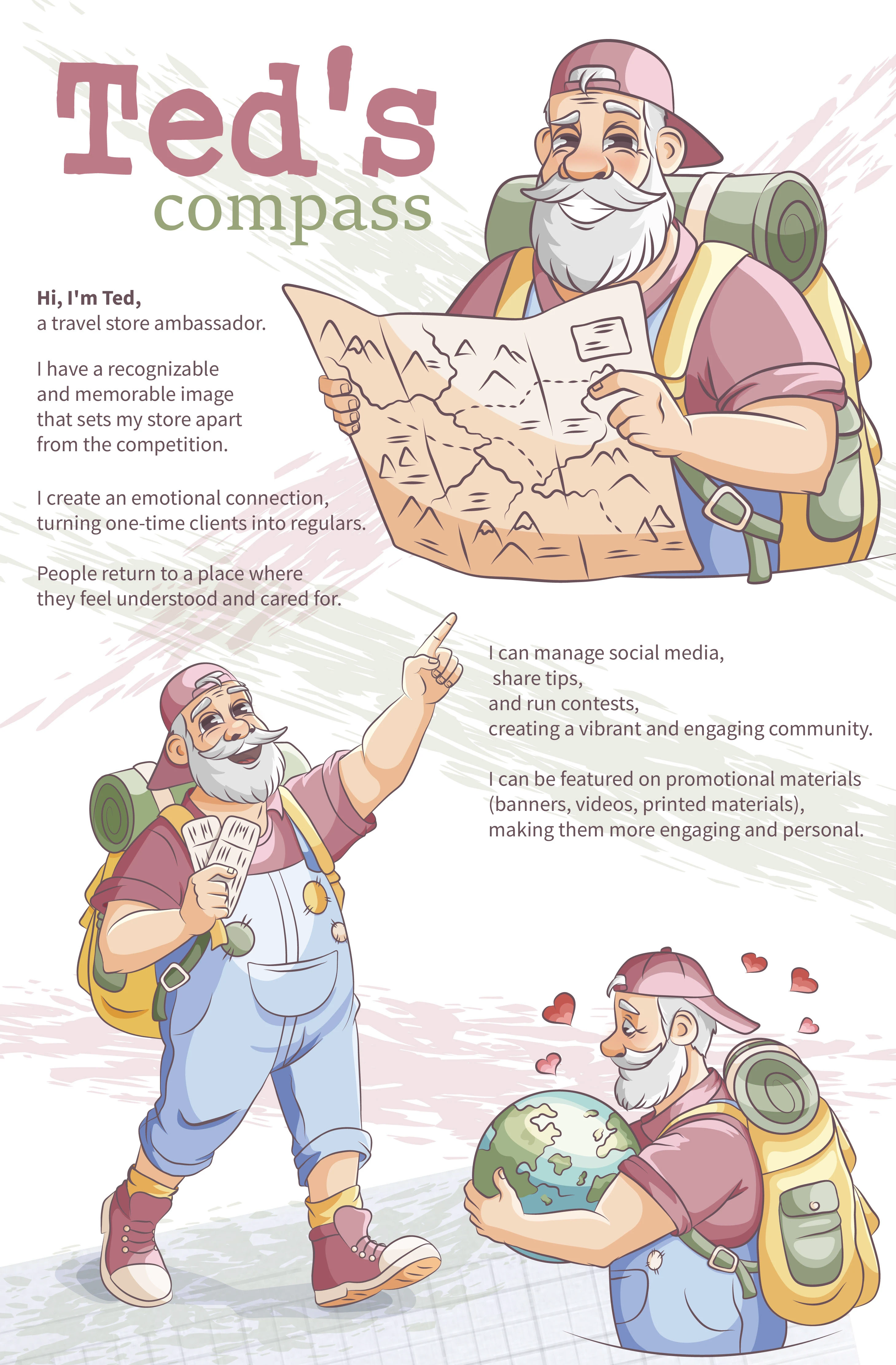 Маскот (бренд-персонаж) для магазина путешетсвий — Изображение №1 — Брендинг, Иллюстрация на Dprofile