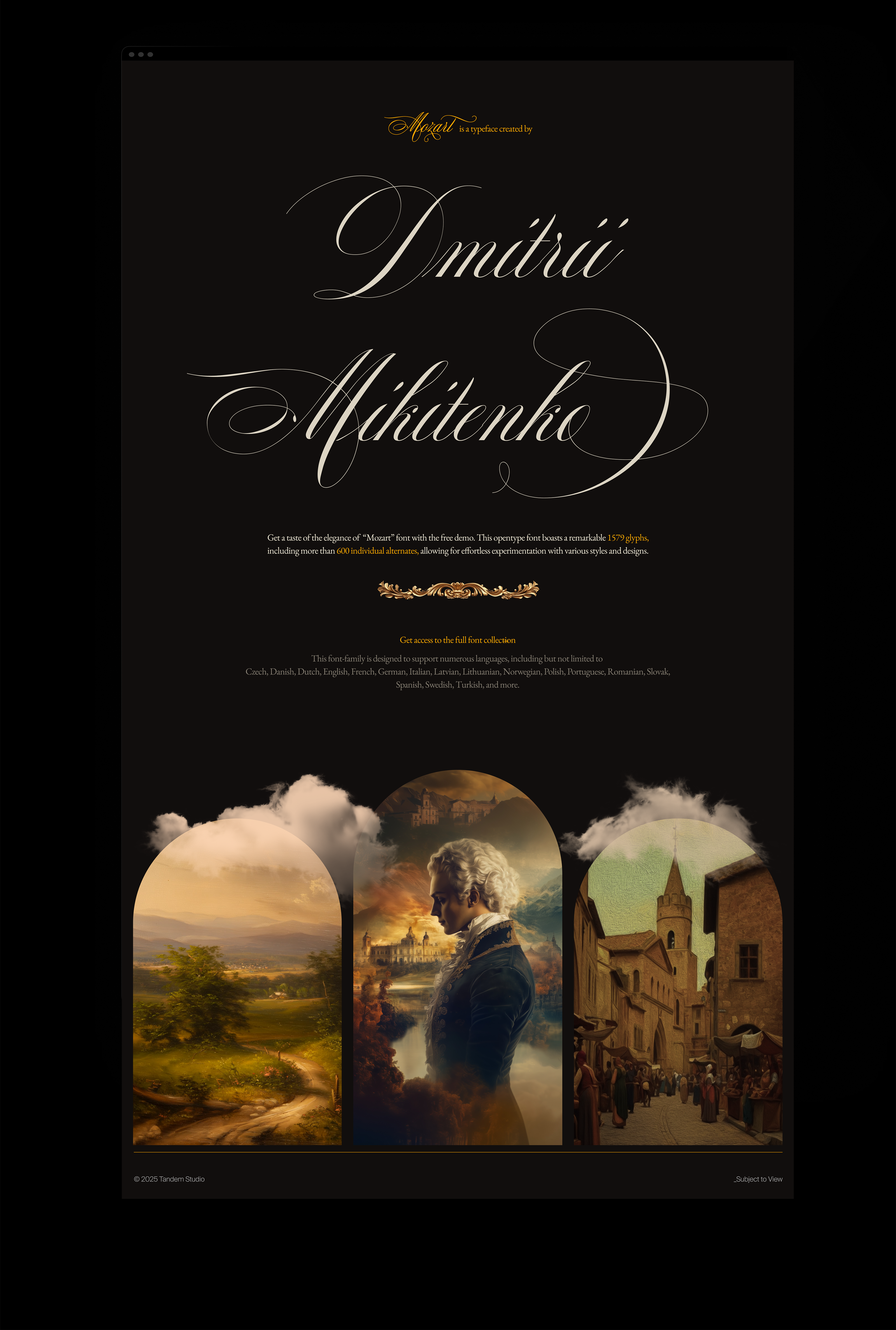 Mozart font — Изображение №3 — Интерфейсы, Графика на Dprofile
