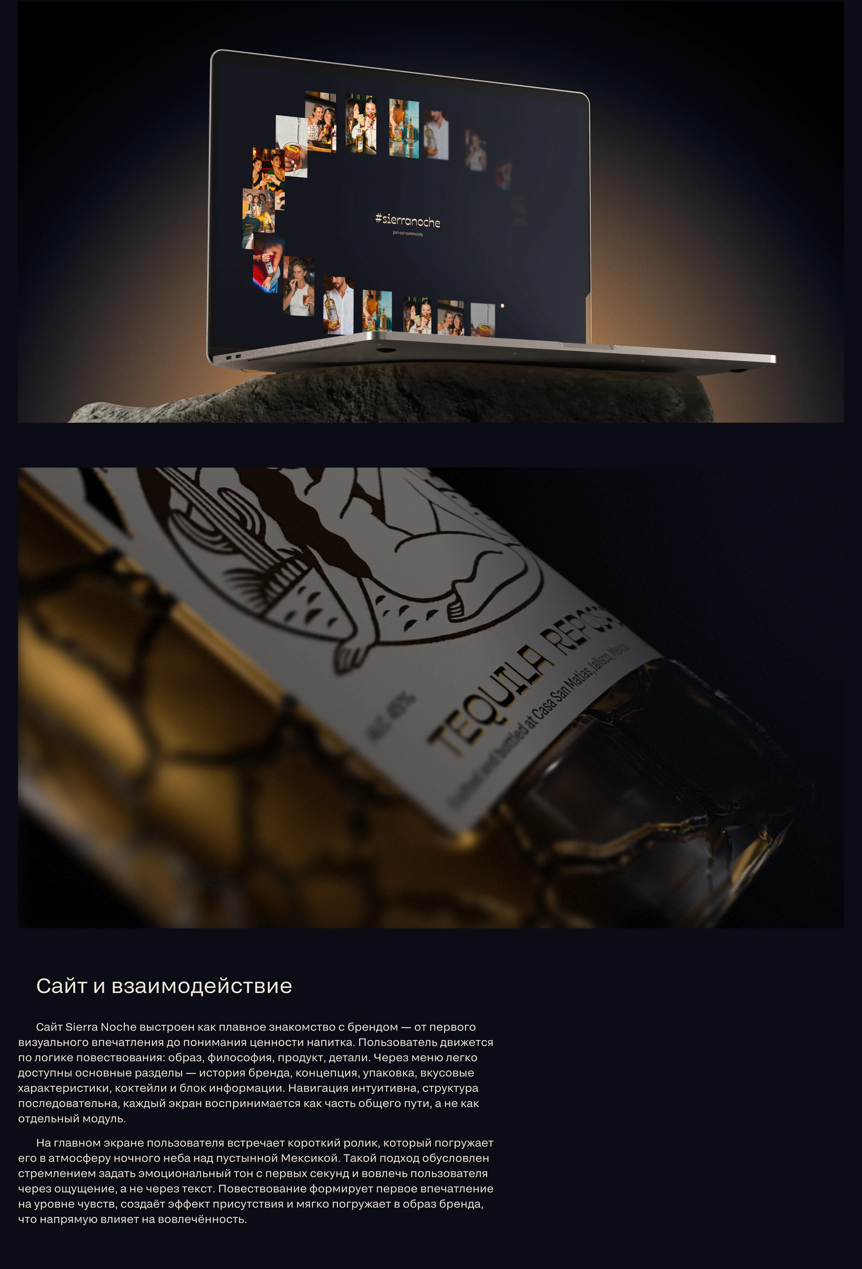 Sierra Noche | Брендинг, вэб — Изображение №5 — Интерфейсы, Брендинг на Dprofile