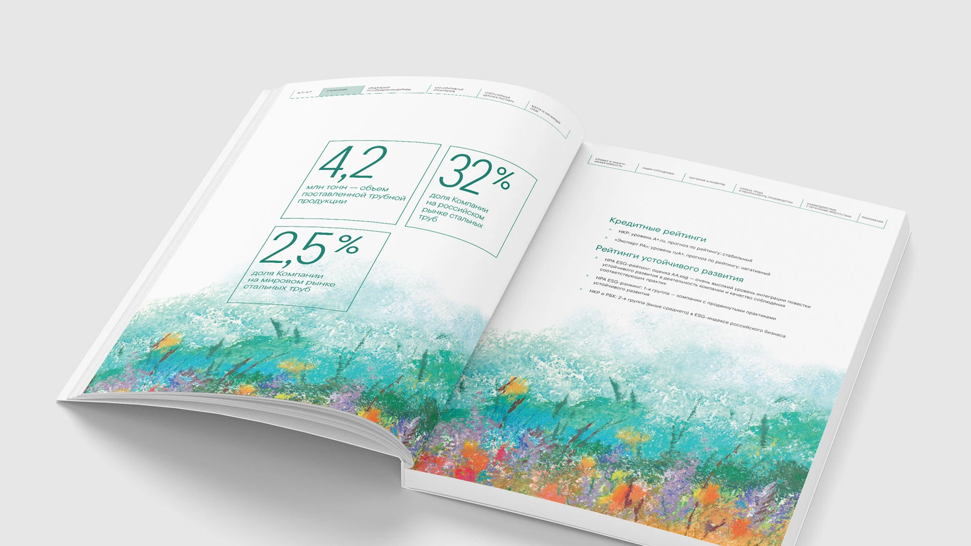 ТМК — отчёт об устойчивом развитии — Изображение №10 — Иллюстрация, Графика на Dprofile