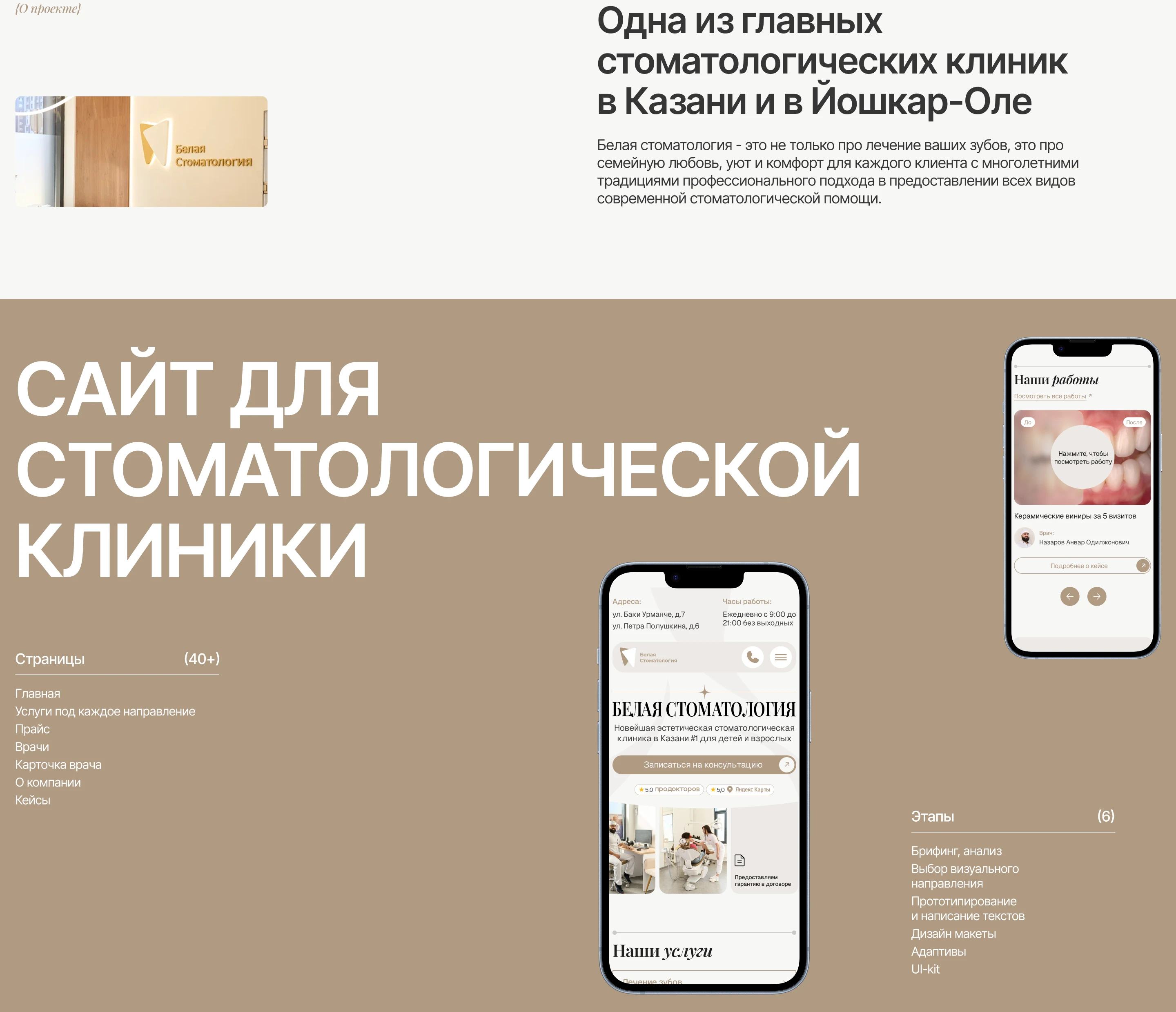 Dental Clinic | Corporate Website | Стоматология — Изображение №2 — Интерфейсы, Брендинг на Dprofile