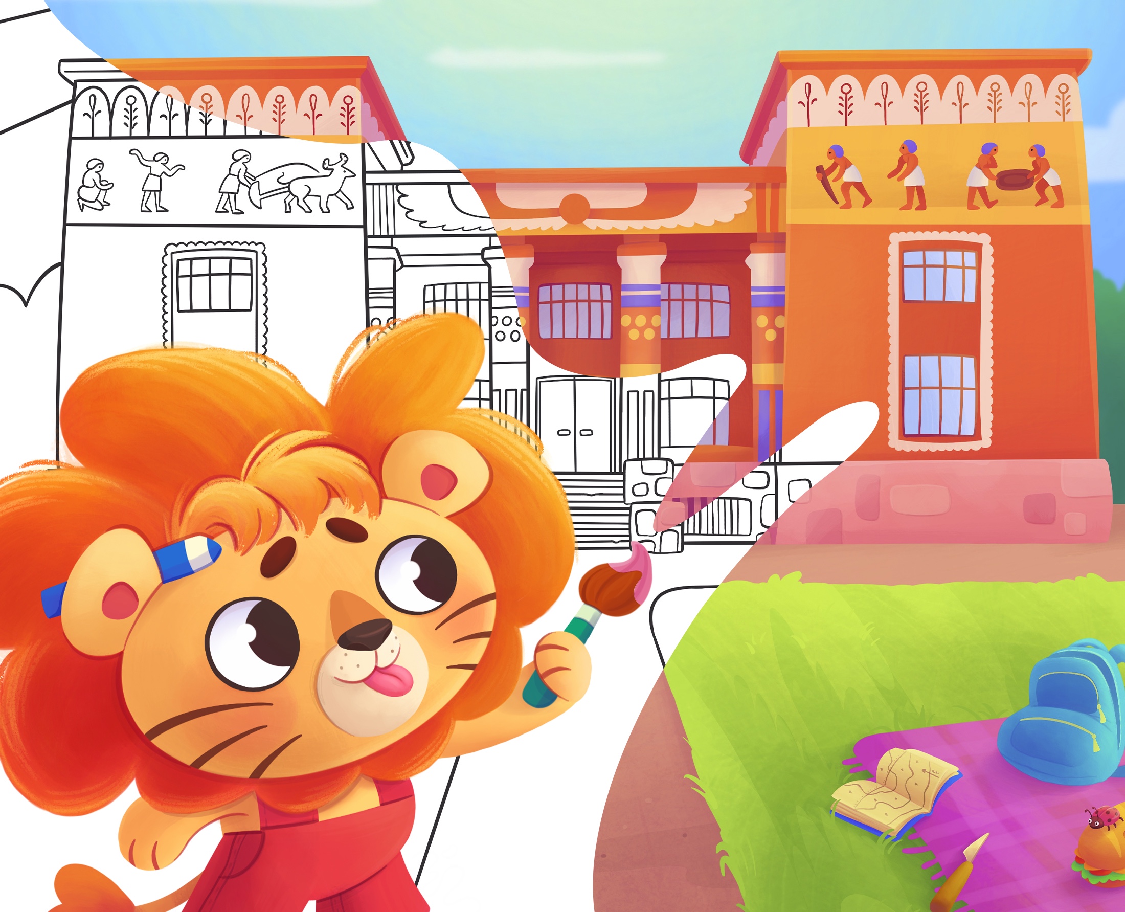 Детская раскраска КРАСНОЯРСК — Иллюстрация, Графика на Dprofile