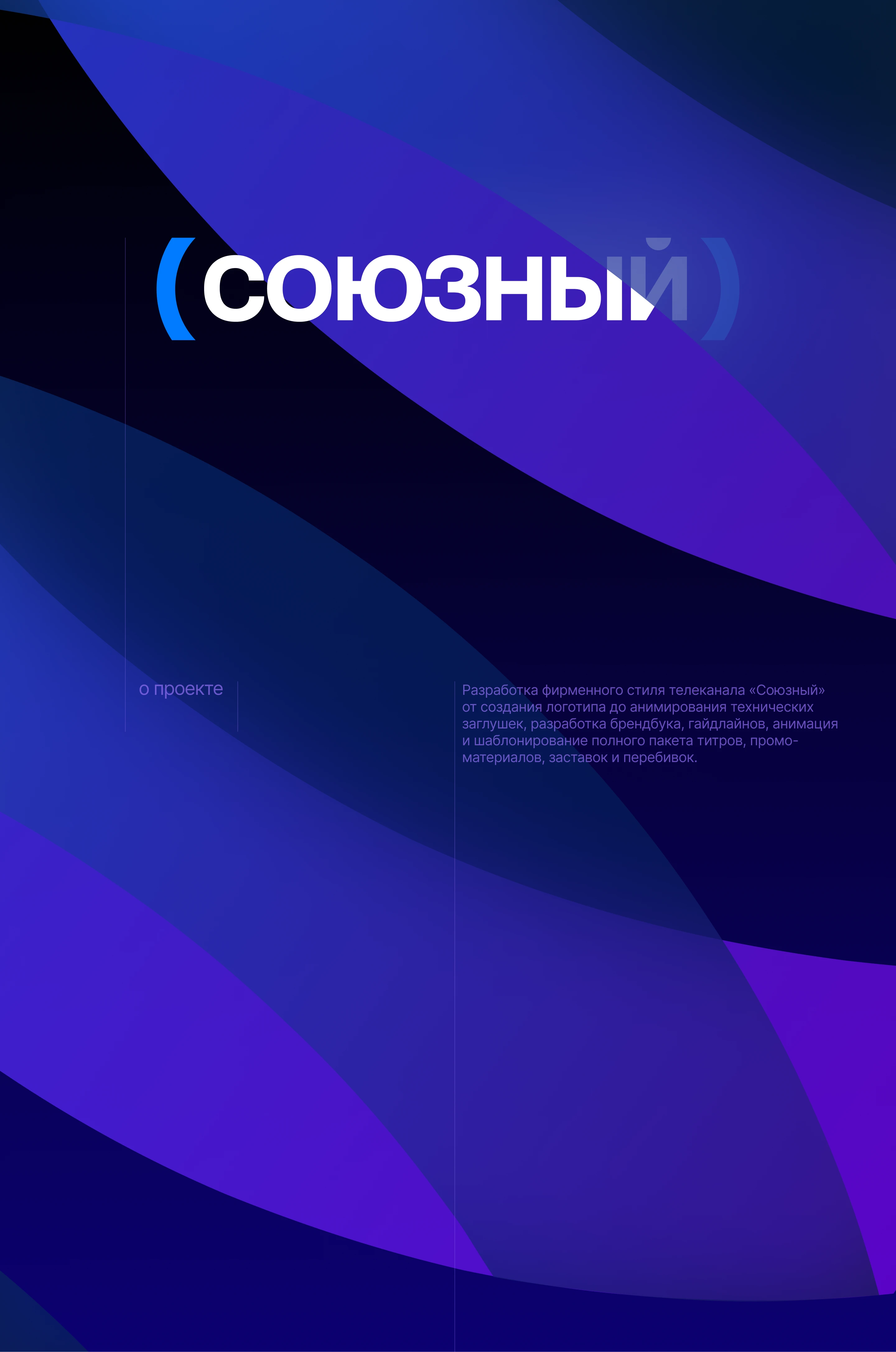 Оформление телеканала «СОЮЗНЫЙ» — Изображение №1 — Брендинг, Анимация на Dprofile