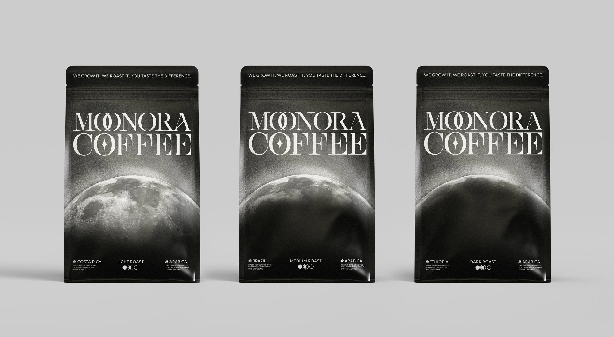 Moonora coffee — Изображение №3 — Брендинг, Промдизайн на Dprofile