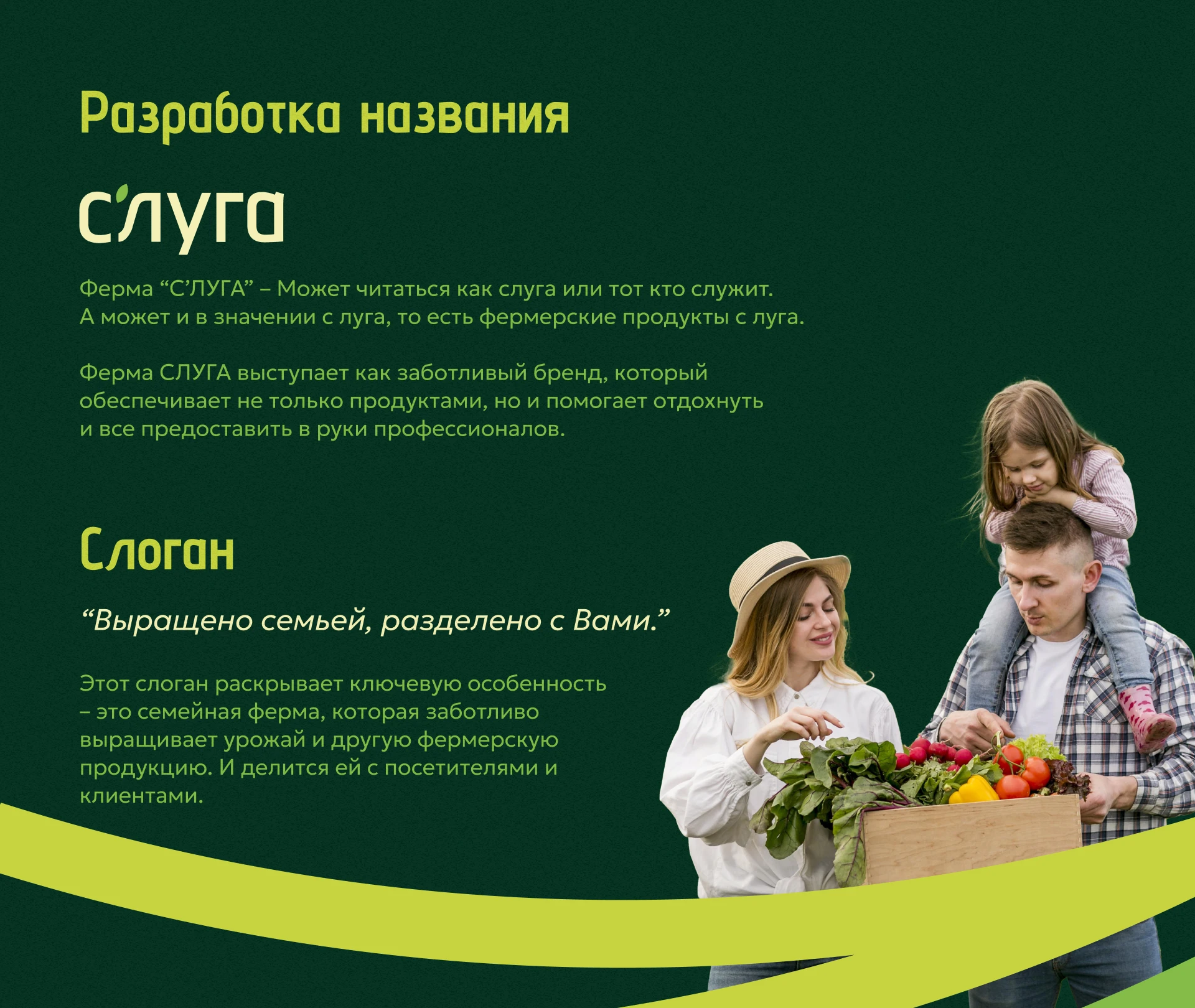 C'Луга – название и фирменный стиль для семейной экоферимы — Изображение №2 — Брендинг на Dprofile