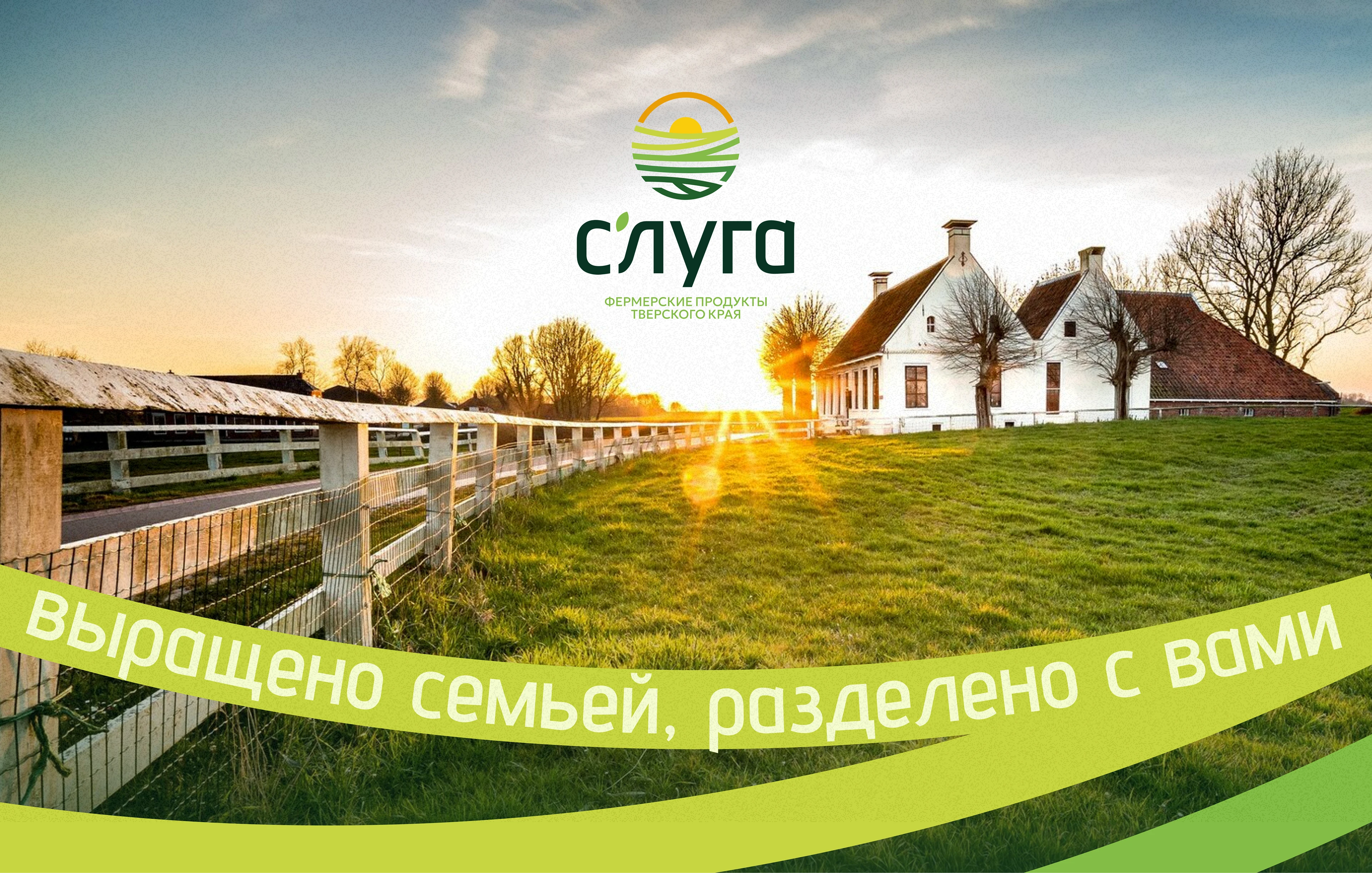 C'Луга – название и фирменный стиль для семейной экоферимы — Изображение №1 — Брендинг на Dprofile