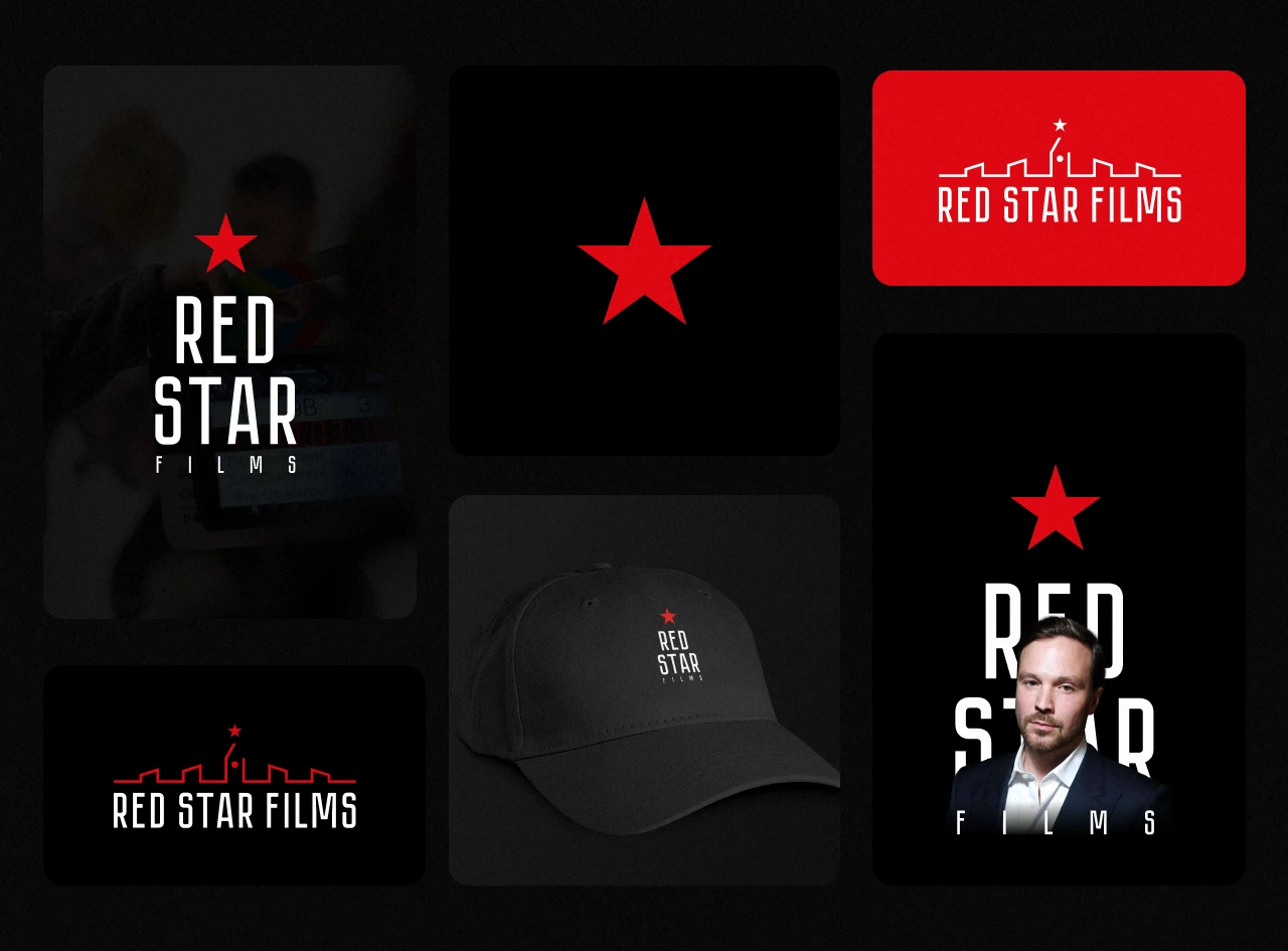 Red Star Films - логотип для кинокомпании Алексея Чадова — Изображение №2 — Брендинг на Dprofile