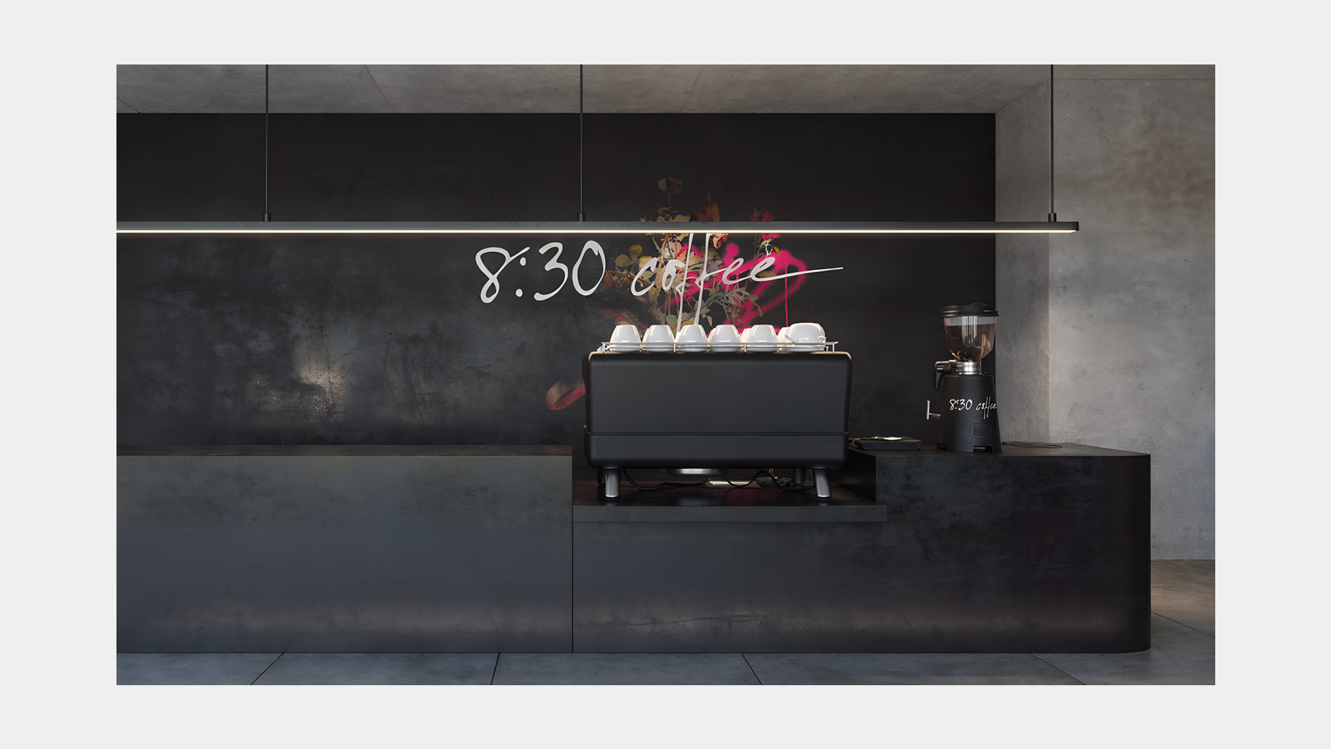 Концепт айдентики для арт кофейни - 8:30 coffee — Изображение №2 — Брендинг, Графика на Dprofile