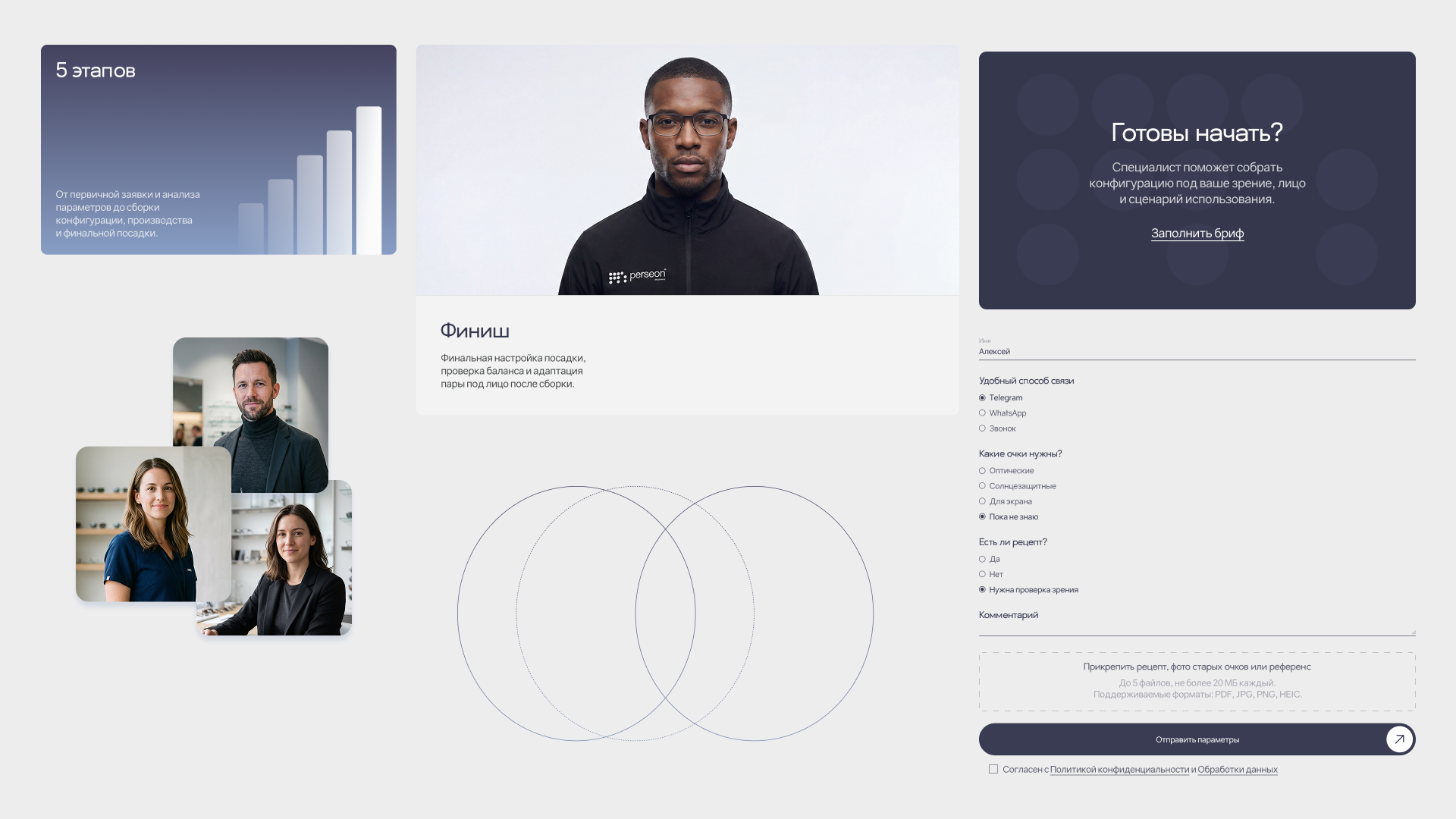 PERSEON - Айдентика и сайт для оптики — Изображение №16 — Интерфейсы, Брендинг на Dprofile