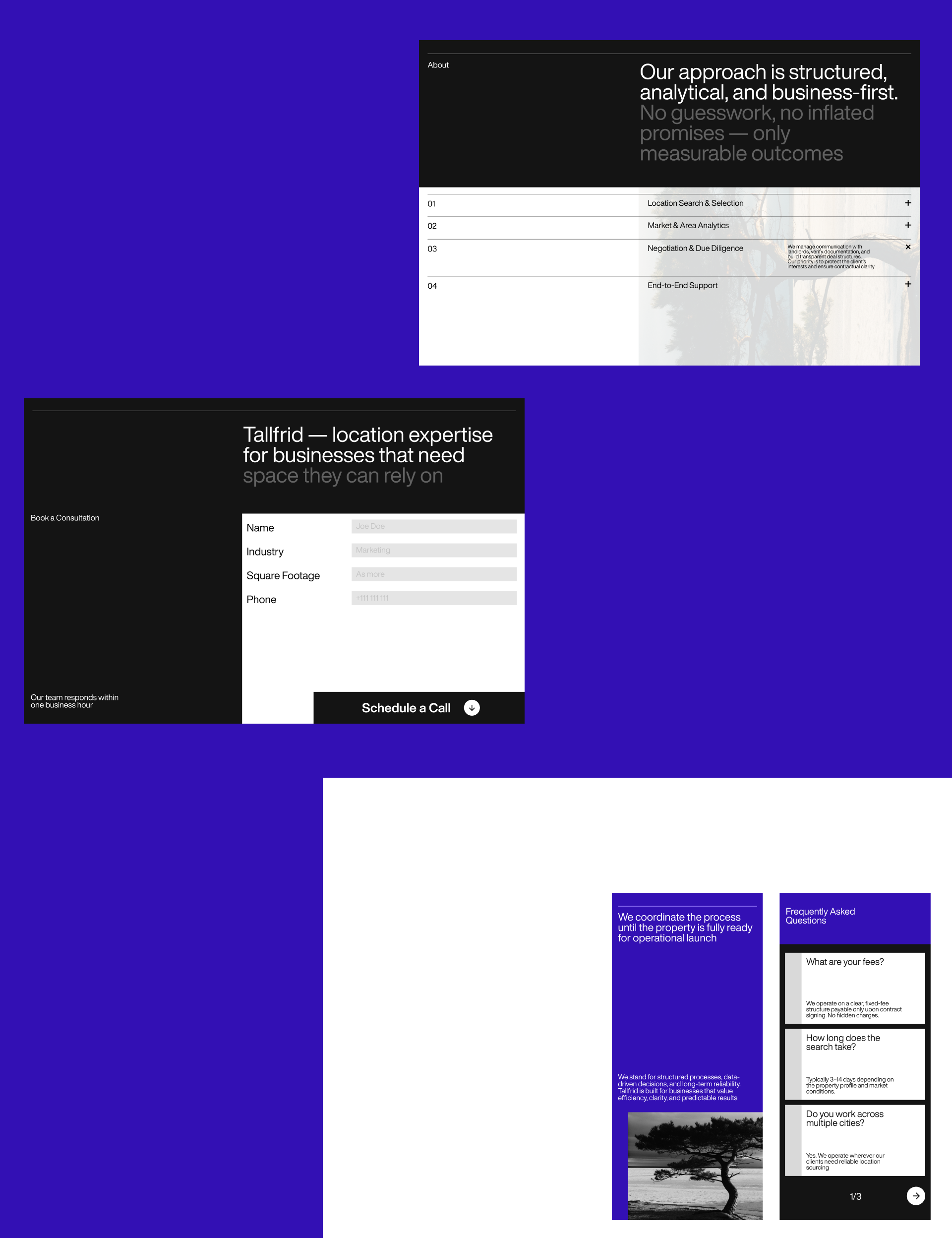 Tallfrid - айдентика и сайт для риэлтерской компании — Изображение №8 — Интерфейсы, Брендинг на Dprofile