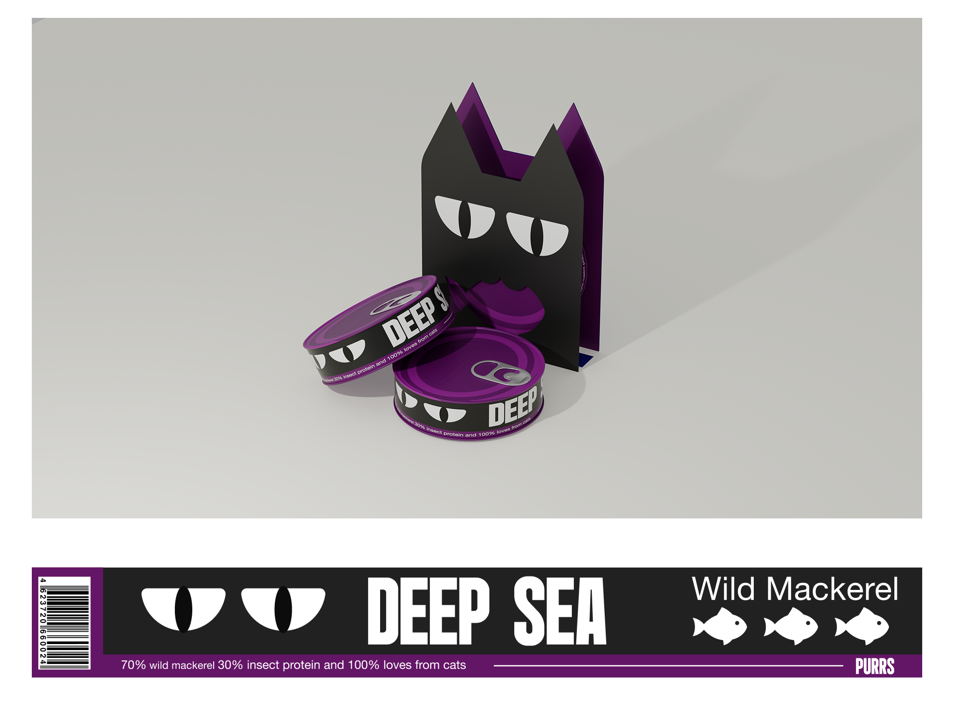 Purrs - упаковка корма для котов — Изображение №7 — Брендинг, Промдизайн на Dprofile