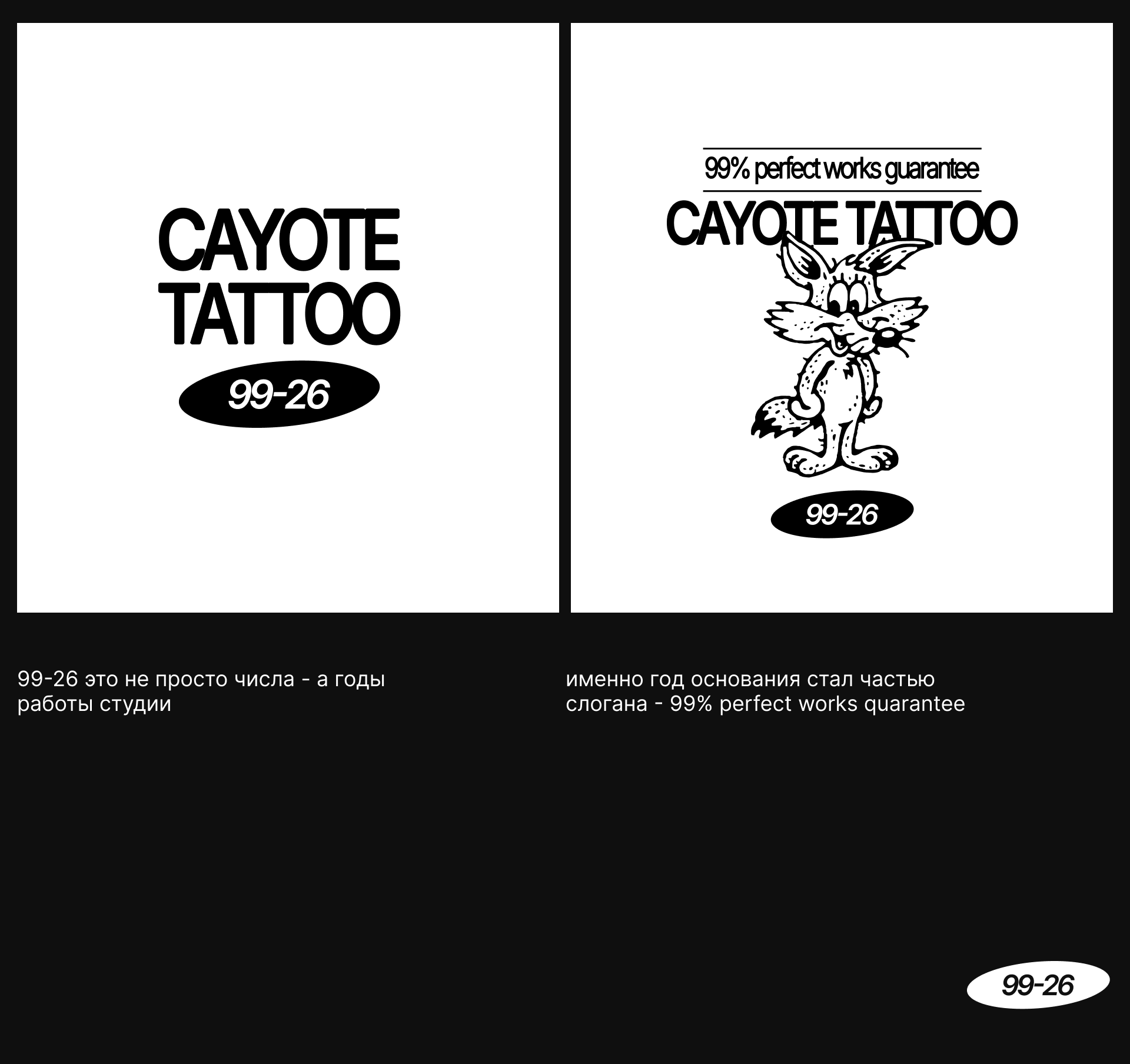 Cayote Tattoo - айдентика и фирменный стиль — Изображение №3 — Брендинг, Графика на Dprofile