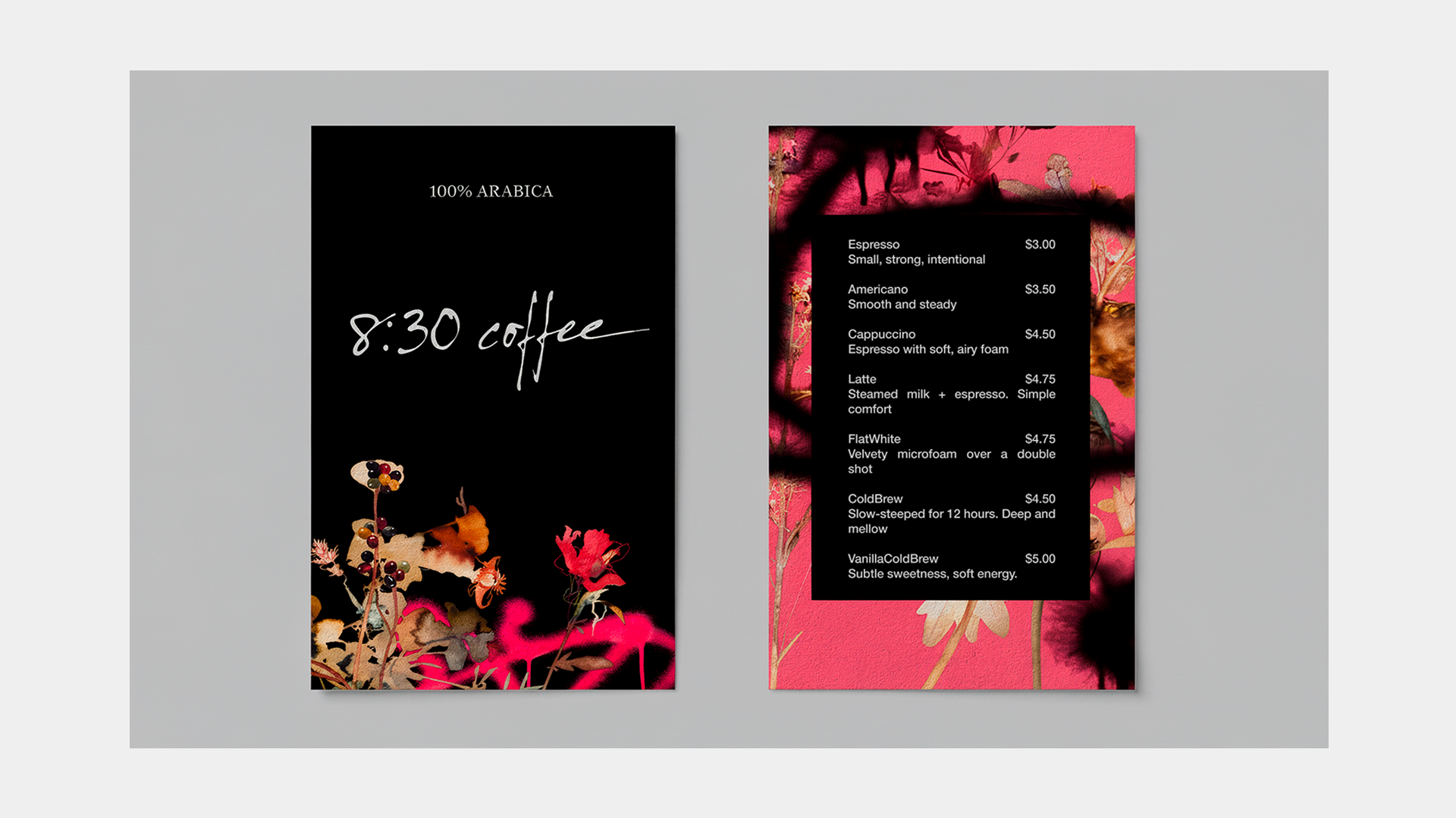 Концепт айдентики для арт кофейни - 8:30 coffee — Изображение №9 — Брендинг, Графика на Dprofile