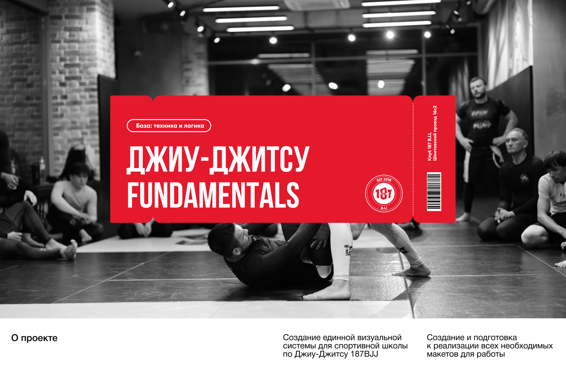 187BJJ - Фирменный стиль для школы Джиу-Джитсу — Изображение №1 — Брендинг, Графика на Dprofile