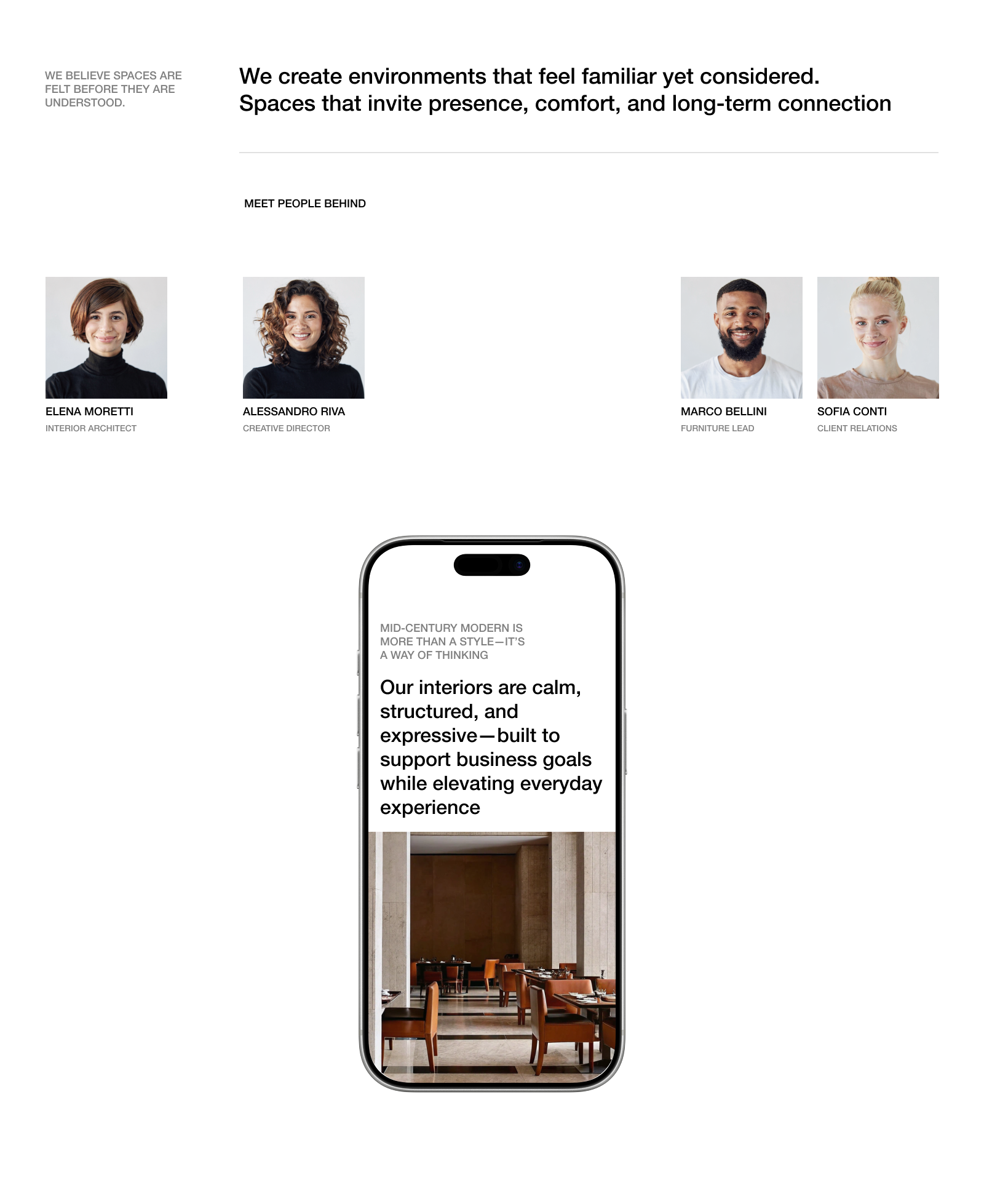 QUERCIA STUDIO - Сайт для студии интерьерного дизайна — Изображение №6 — Интерфейсы, Брендинг на Dprofile