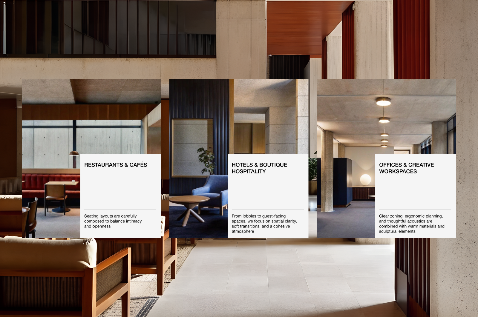 QUERCIA STUDIO - Сайт для студии интерьерного дизайна — Изображение №4 — Интерфейсы, Брендинг на Dprofile