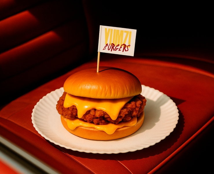 YUMZ! - айдентика для фаст-фуд бургерной на Dprofile