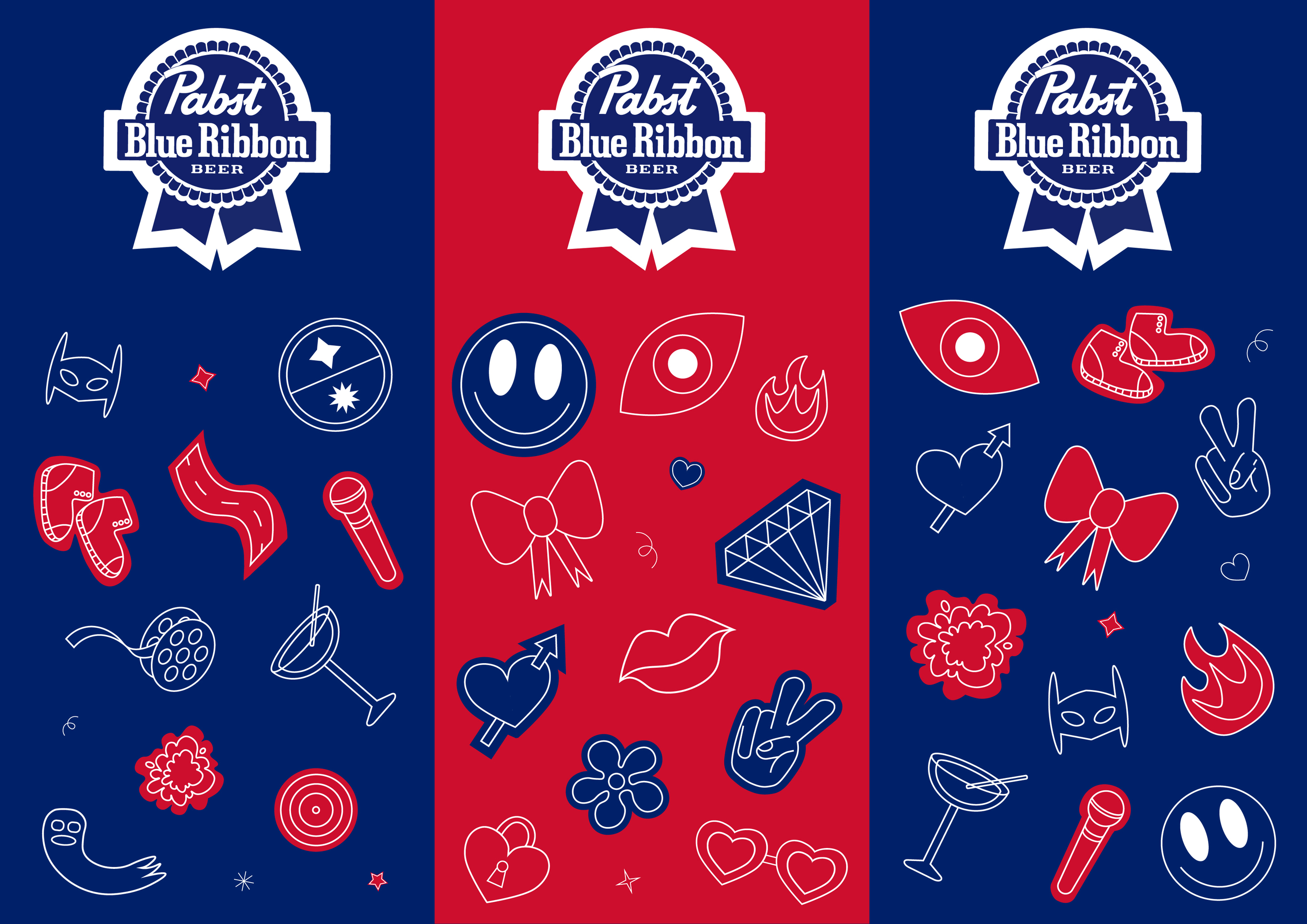 Упаковка для Pabst Blue Ribbon — Изображение №10 — Брендинг, Иллюстрация на Dprofile