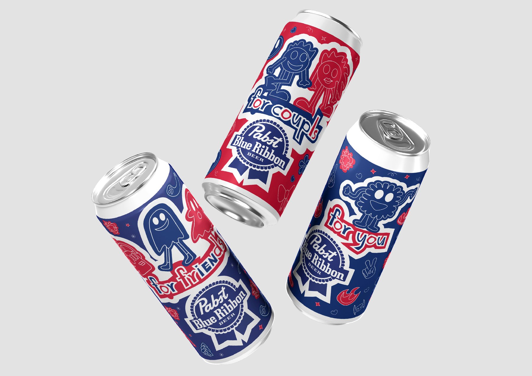 Упаковка для Pabst Blue Ribbon — Изображение №1 — Брендинг, Иллюстрация на Dprofile