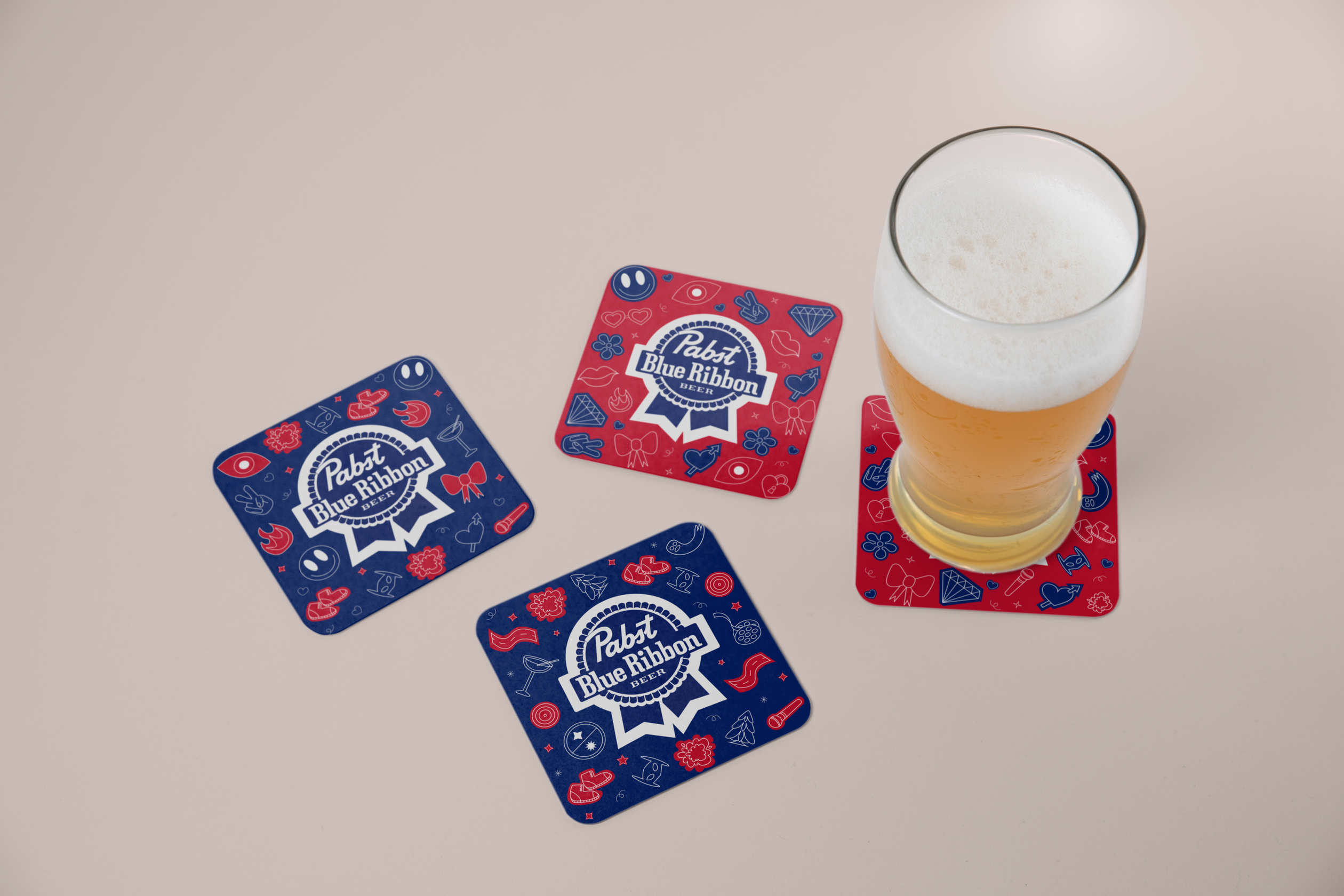 Упаковка для Pabst Blue Ribbon — Изображение №7 — Брендинг, Иллюстрация на Dprofile