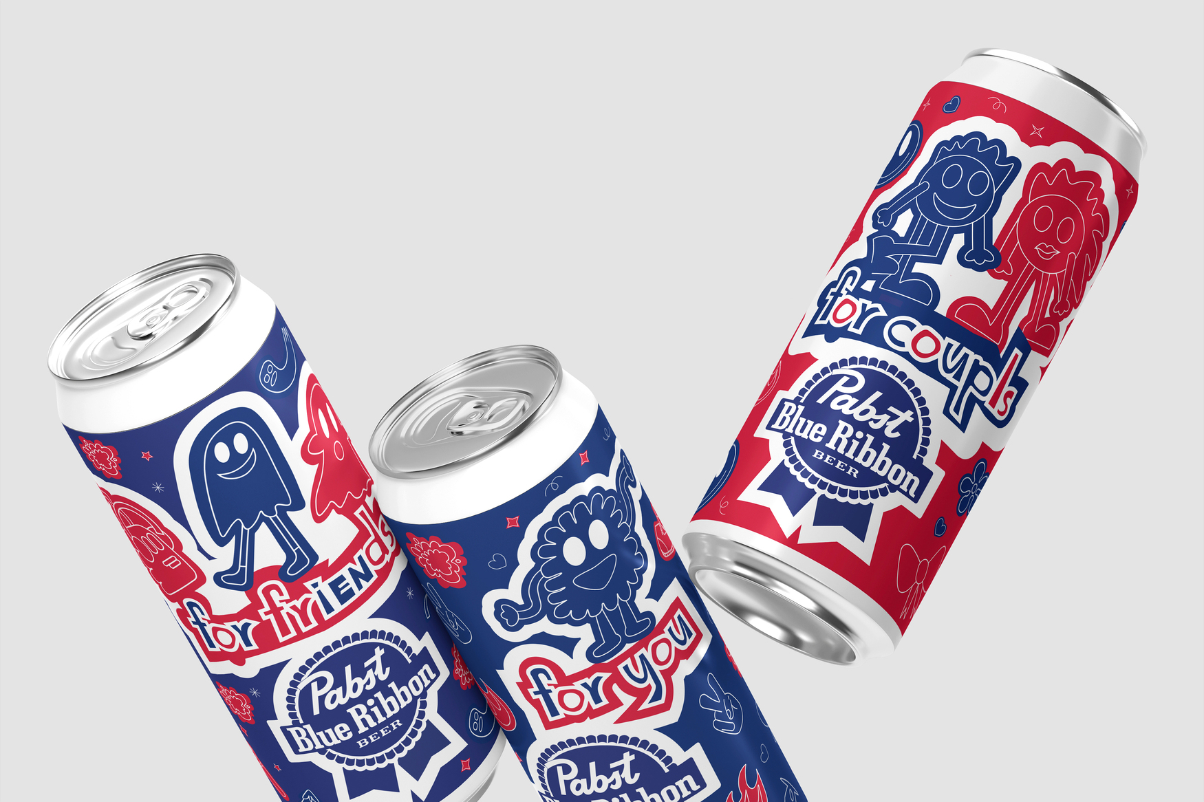 Упаковка для Pabst Blue Ribbon — Изображение №3 — Брендинг, Иллюстрация на Dprofile
