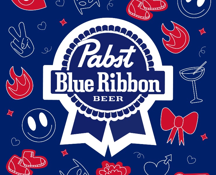 Упаковка для Pabst Blue Ribbon — Брендинг, Иллюстрация на Dprofile