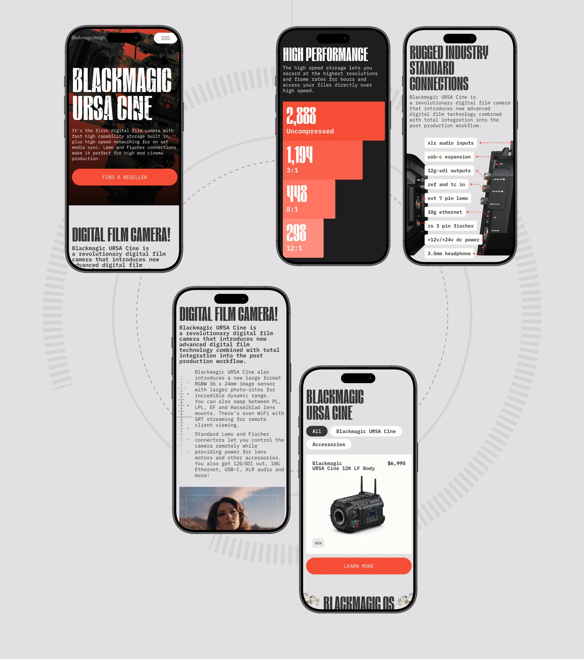 Blackmagic Design | Corporate website concept — Изображение №9 — Интерфейсы, Брендинг на Dprofile