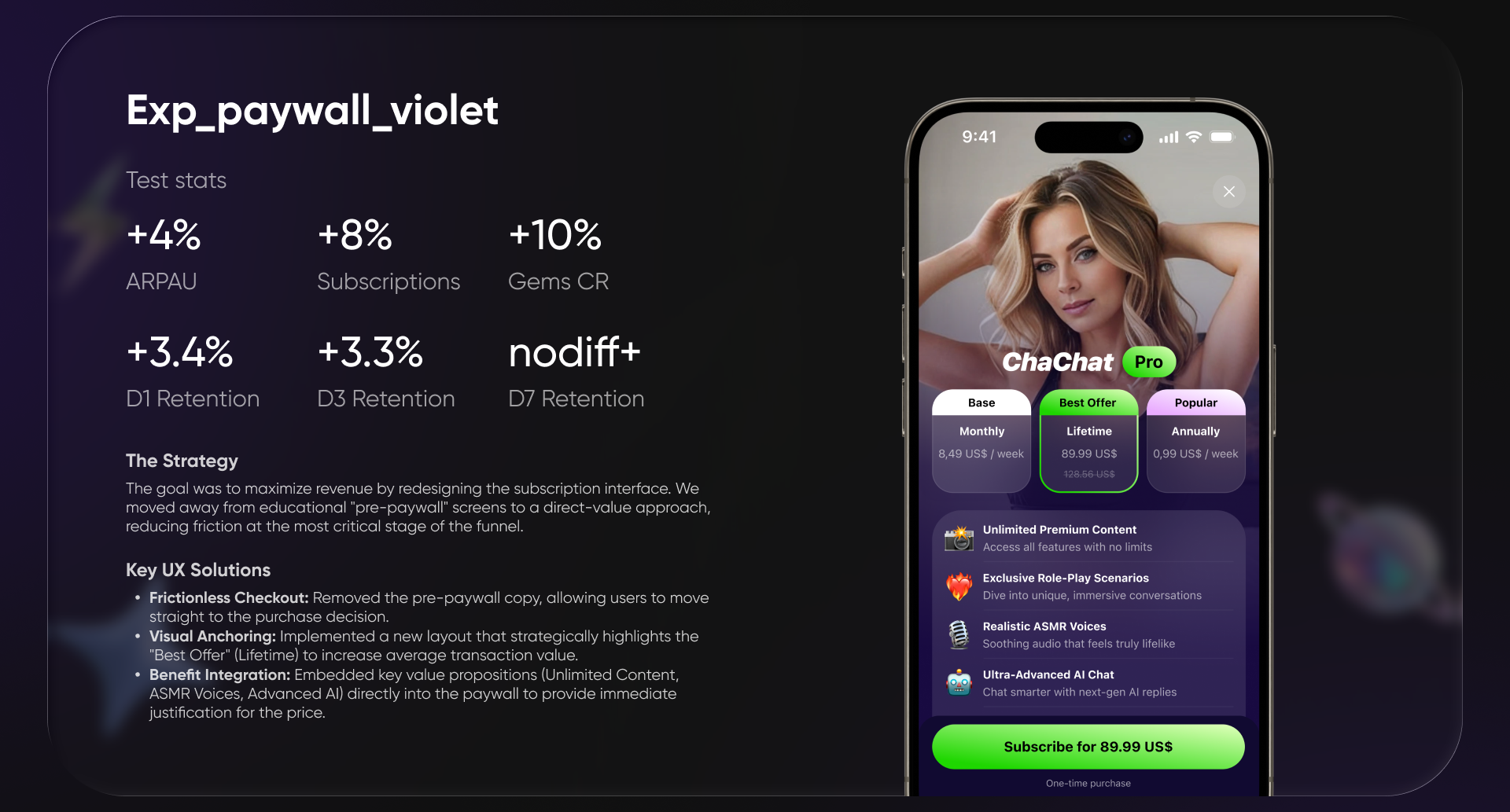 ChaChat — AI-Powered B2C Companion — Изображение №8 — Интерфейсы на Dprofile