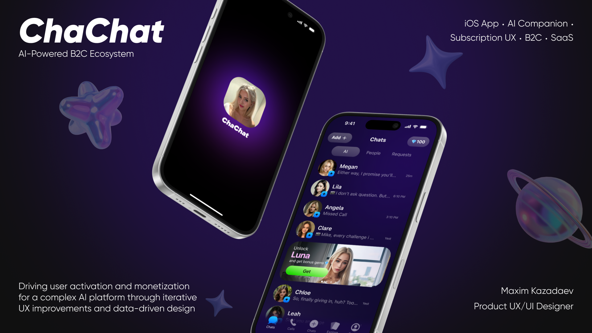 ChaChat — AI-Powered B2C Companion — Изображение №1 — Интерфейсы на Dprofile