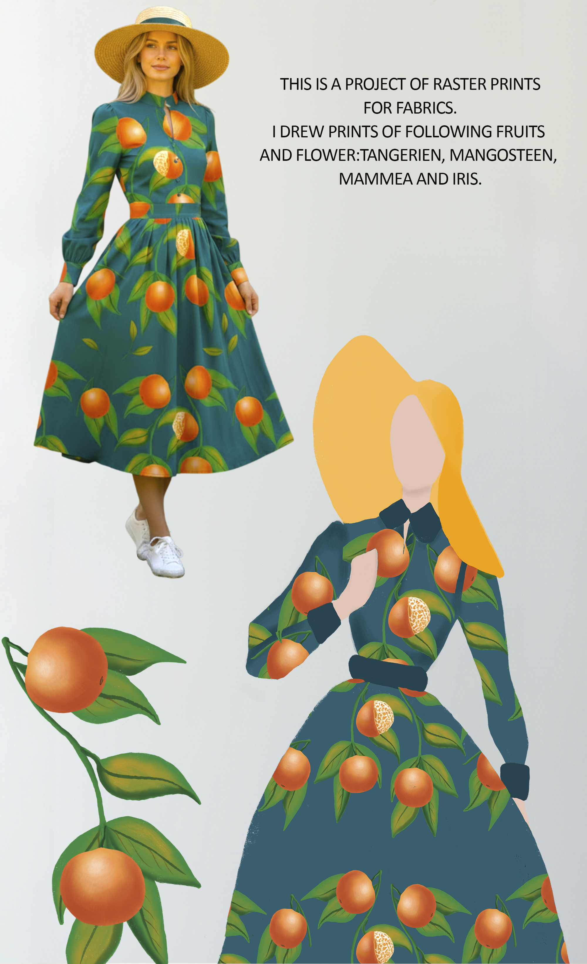 Фруктовые и цветочные паттерны — Изображение №2 — Брендинг, Иллюстрация на Dprofile